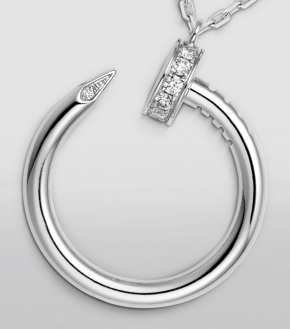 White Gold and Diamond Juste un Clou Necklace WHITE GOLD Image 3