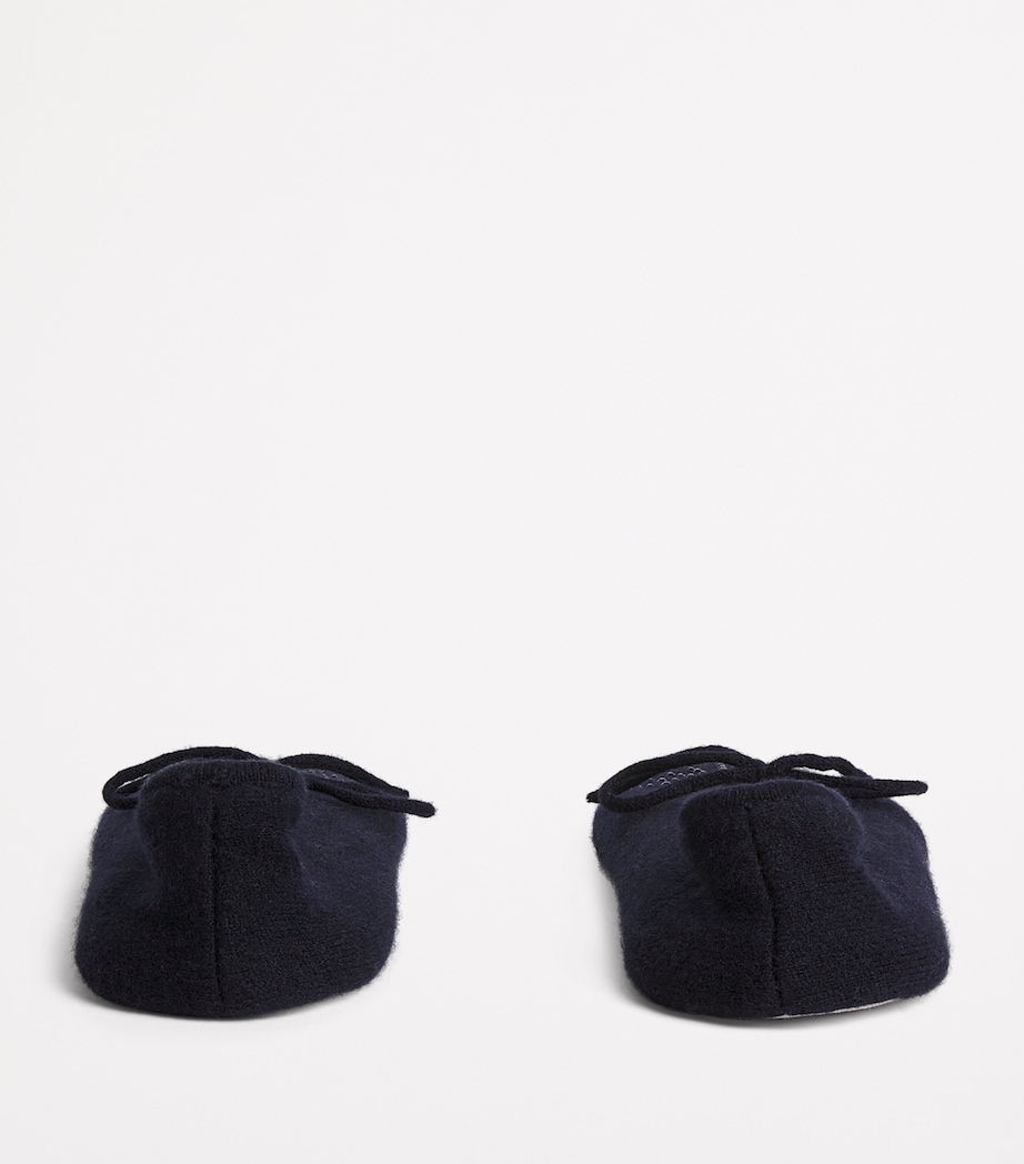 Cashmere Crystal-Embellished Dolly Slippers MIDNIGHT/DARK I Image 3