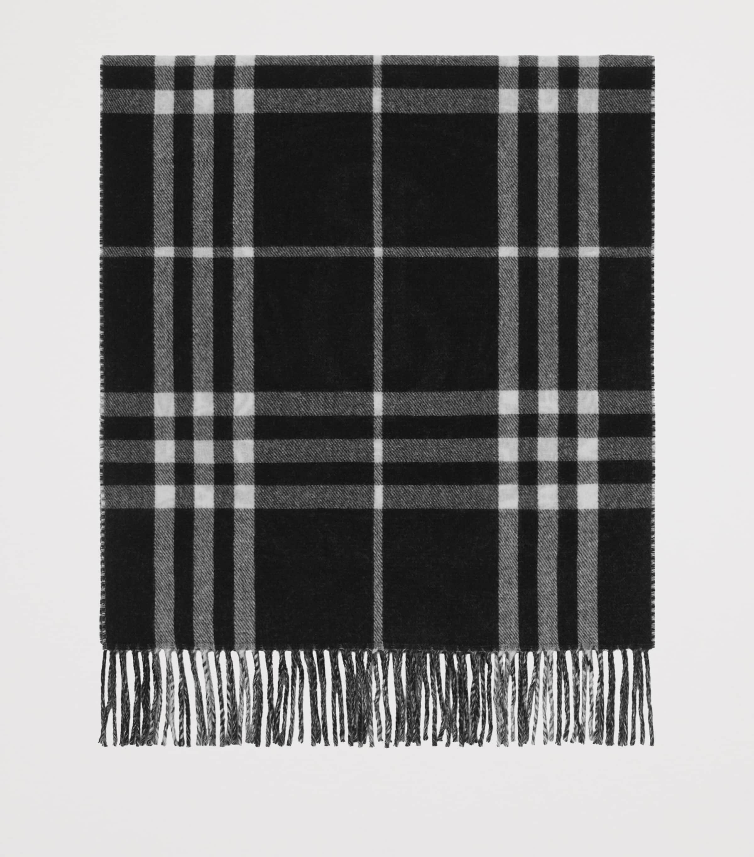 Cashmere Reversible Stormy Knight Scarf BLACK/CALICO Image 2