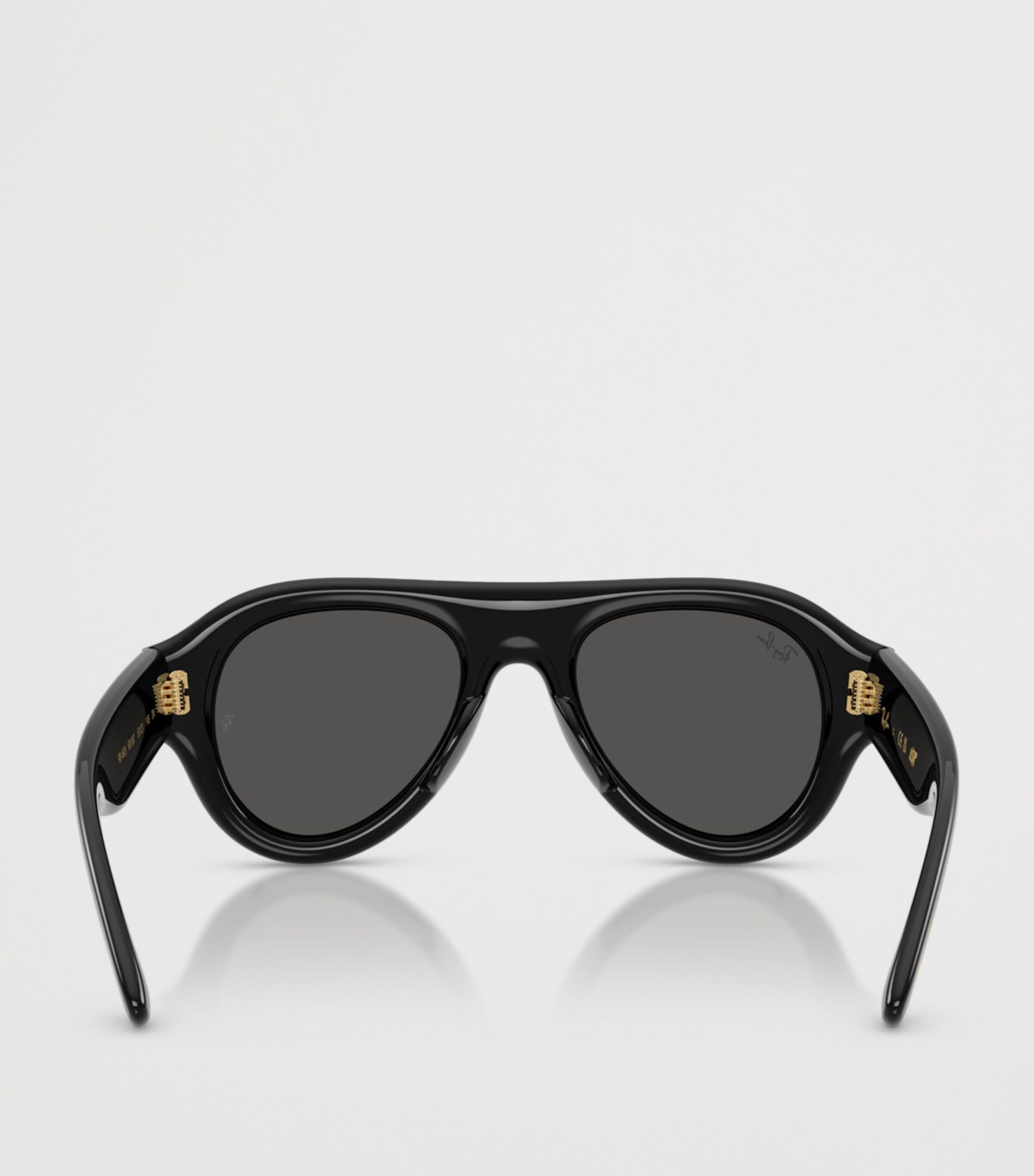 Ray-Ban Aviator Puffer Sunglasses Black Image 3