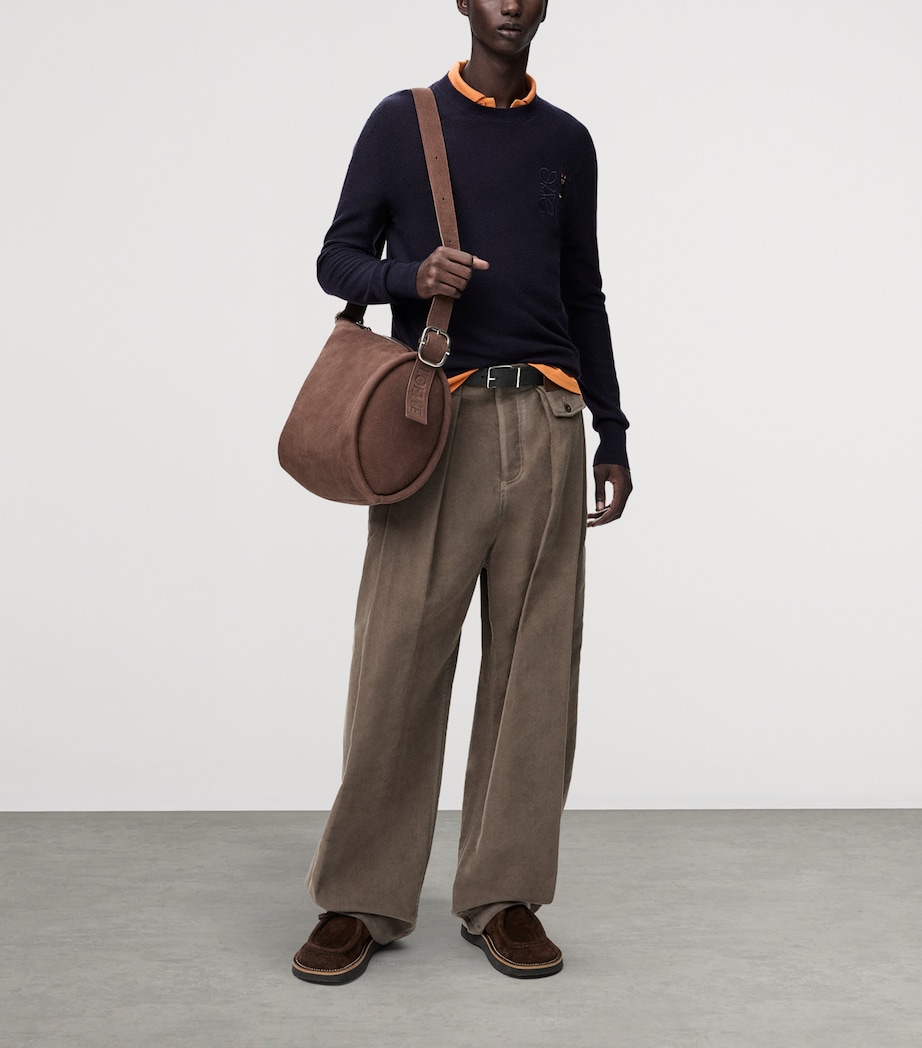 x Louis Wain Wool-Blend Anagram Cat Sweater DARK NAVY BLUE Image 2