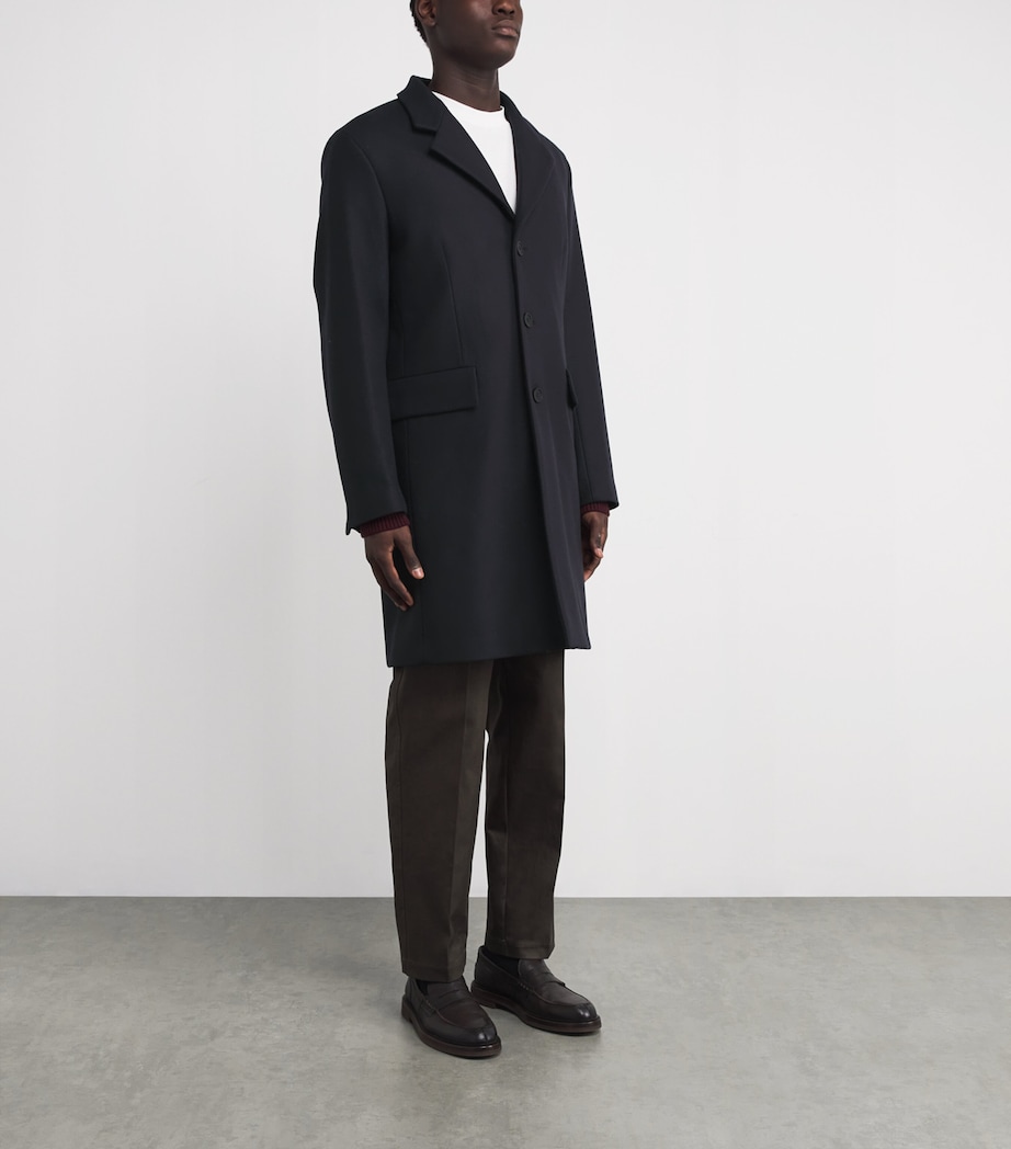 Wool-Blend Apollo Overcoat NAVY BLUE Image 3