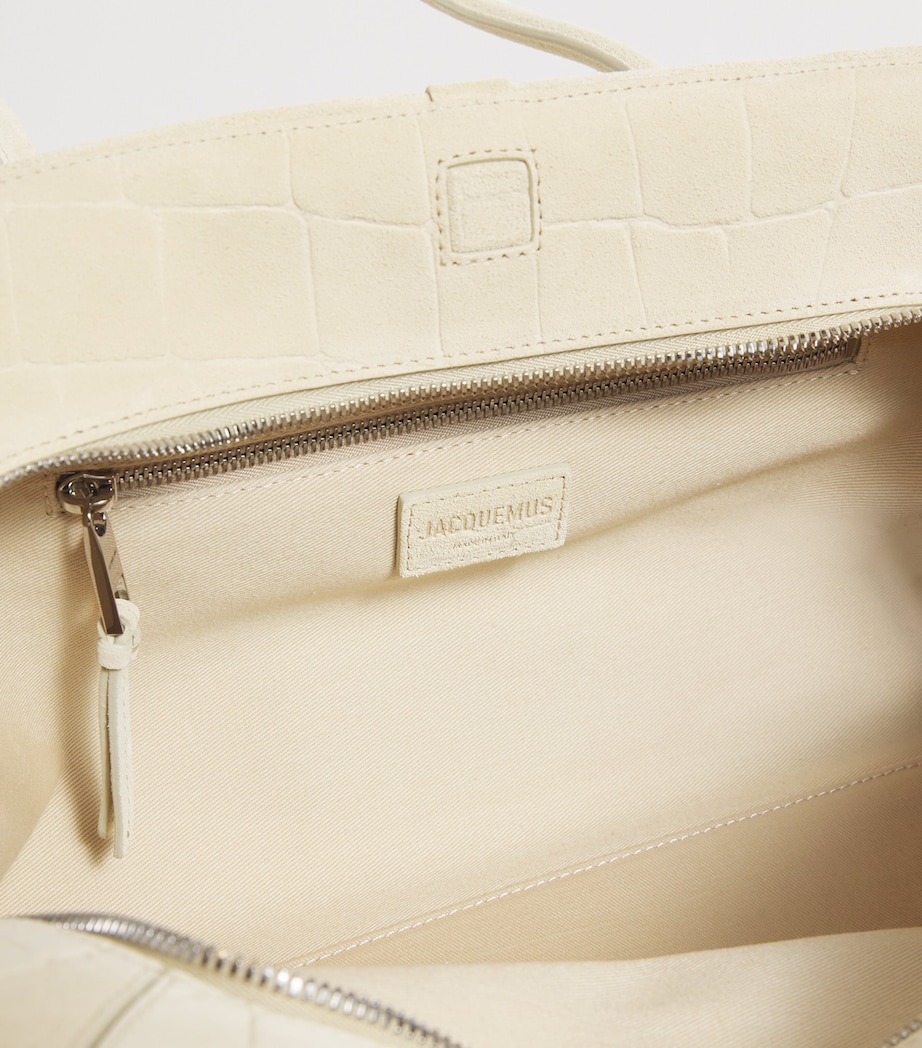 Suede Turismo Top-Handle Bag 120 IVORY Image 4