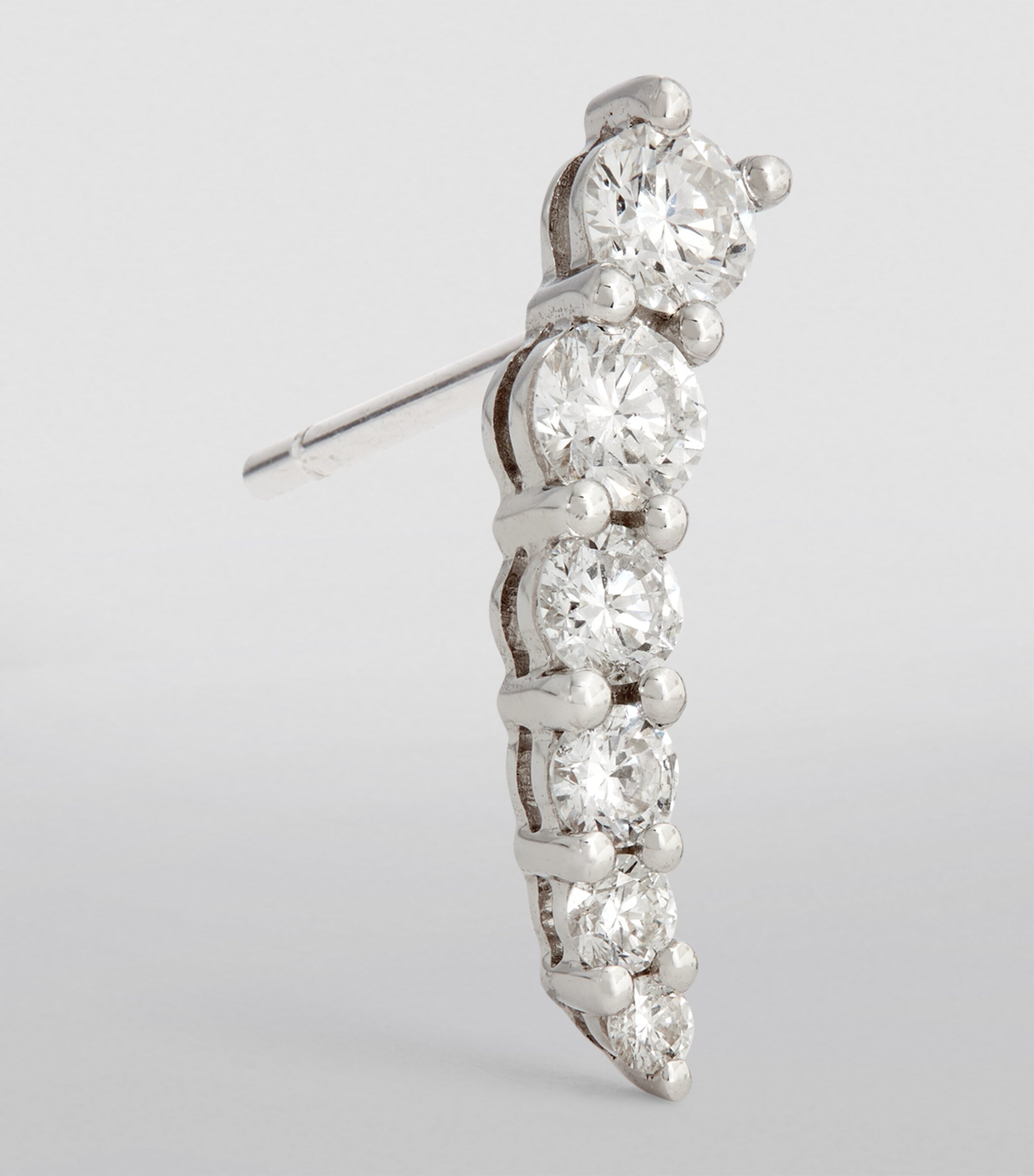 Anita Ko White Gold and Diamond Floating Single Left Earring White Gold Image 1