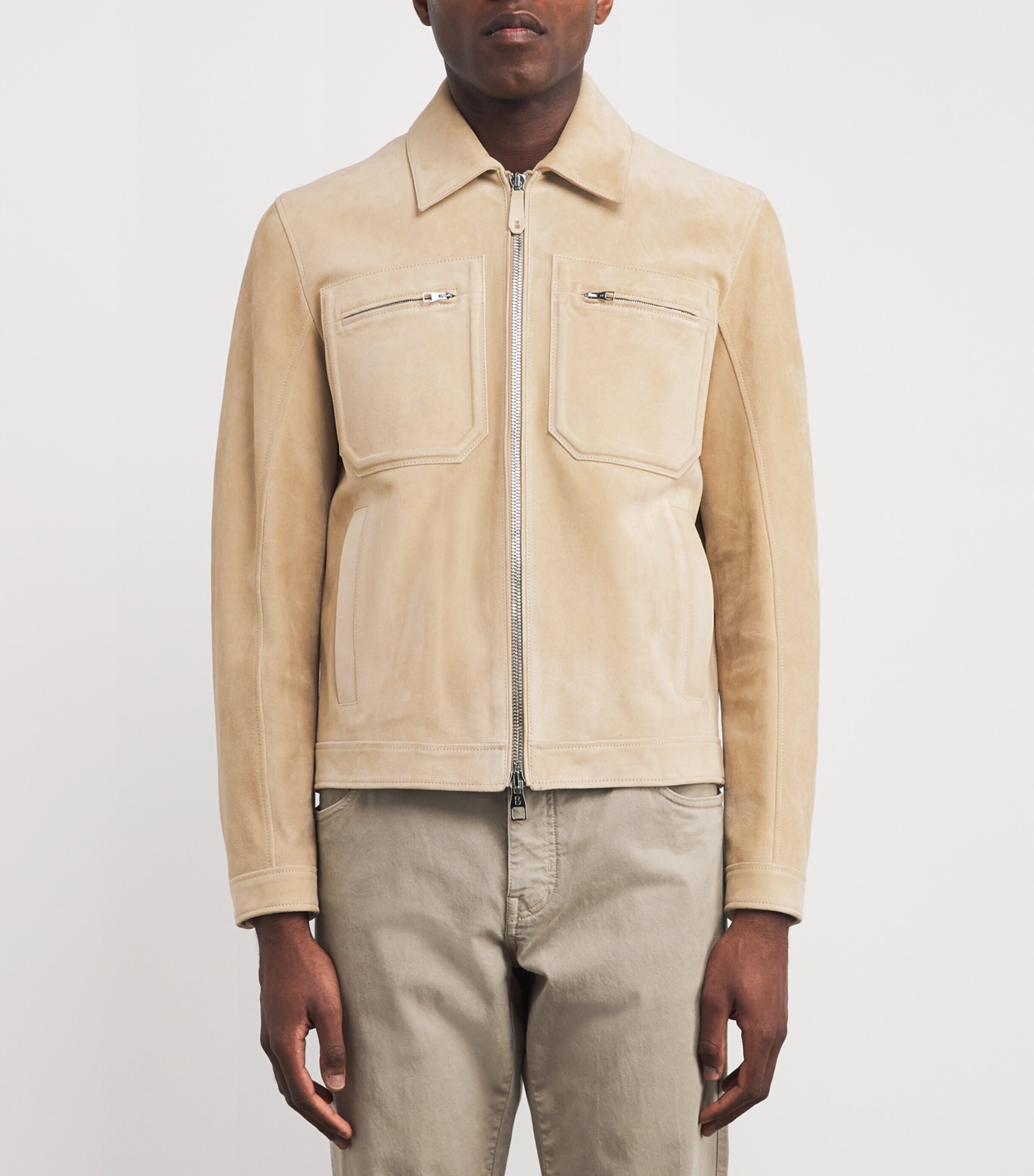 Suede Flight Jacket BISCUIT Image 3