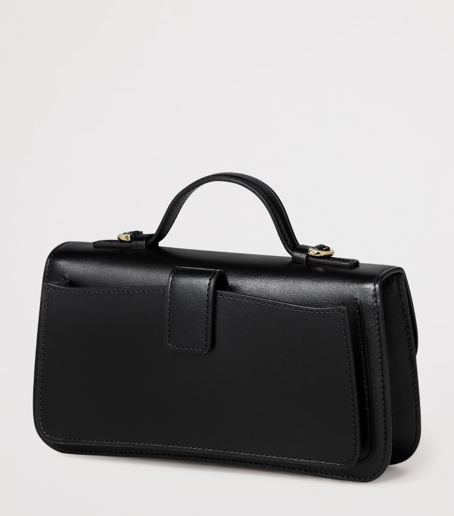 Cartier Small Leather Panthère de Cartier Top-Handle Bag Black Image 3