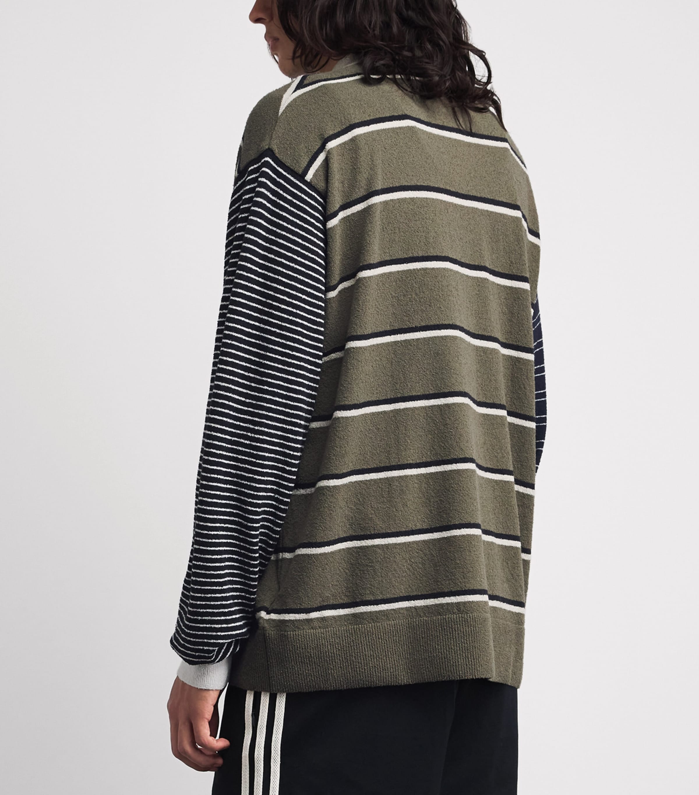 adidas Mens x Song for the Mute Rugby Polo Shirt Olive Strata/black Image 5