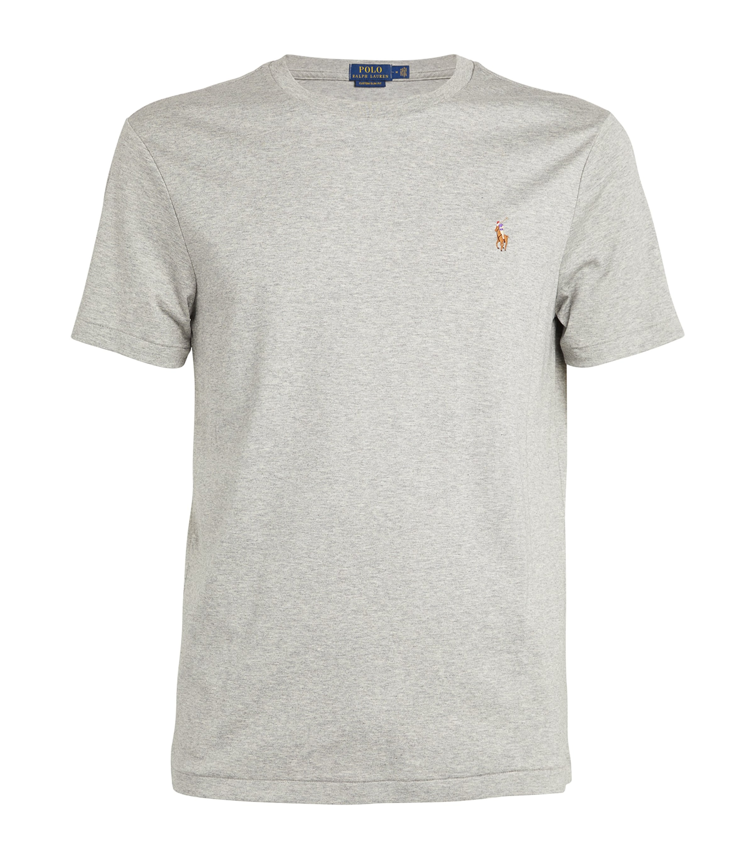 Polo Ralph Lauren Pima Cotton T-shirt In Grey