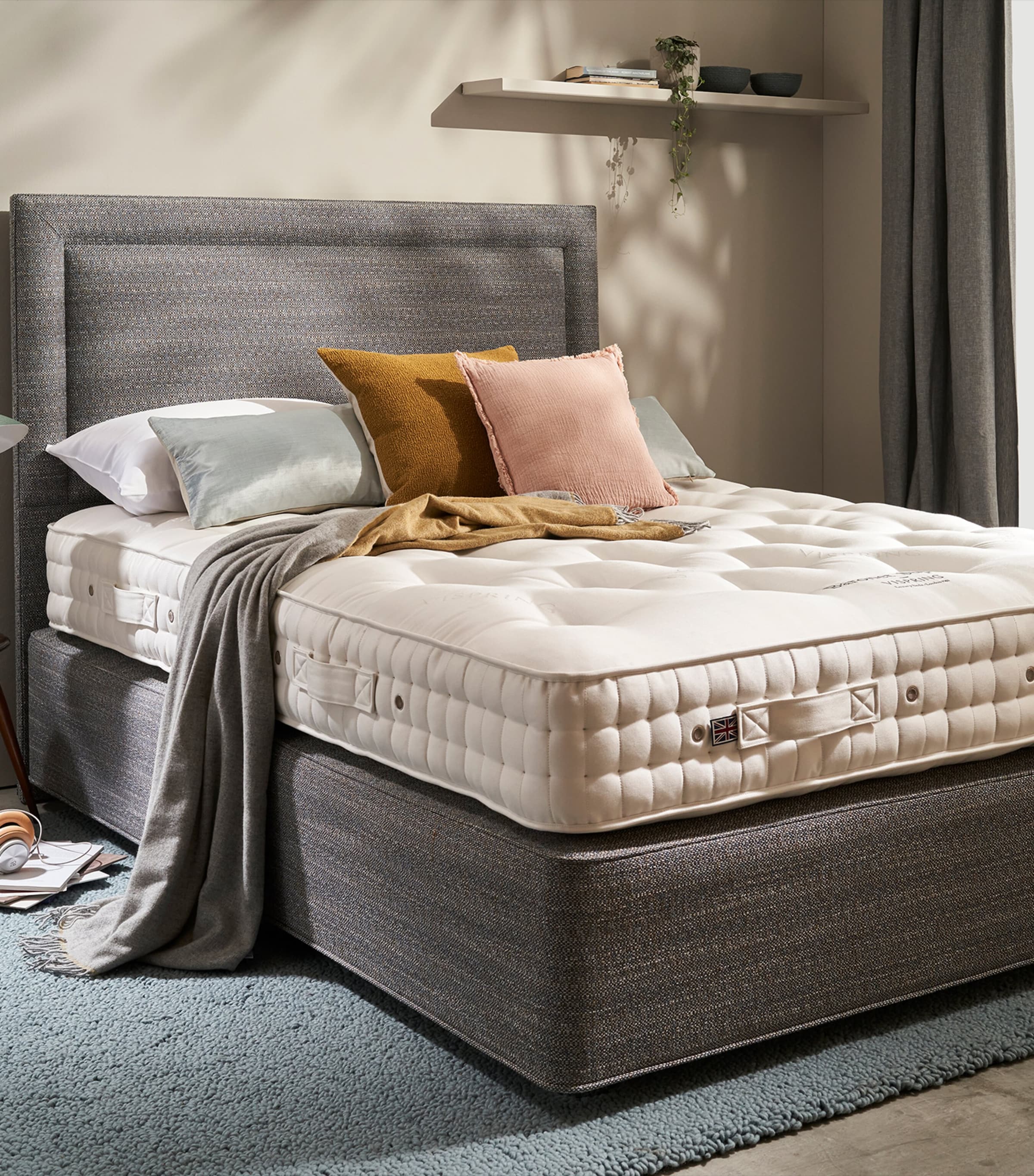 Firm Baronet Superb Mattress (150cm x 200cm) WHITE Image 2