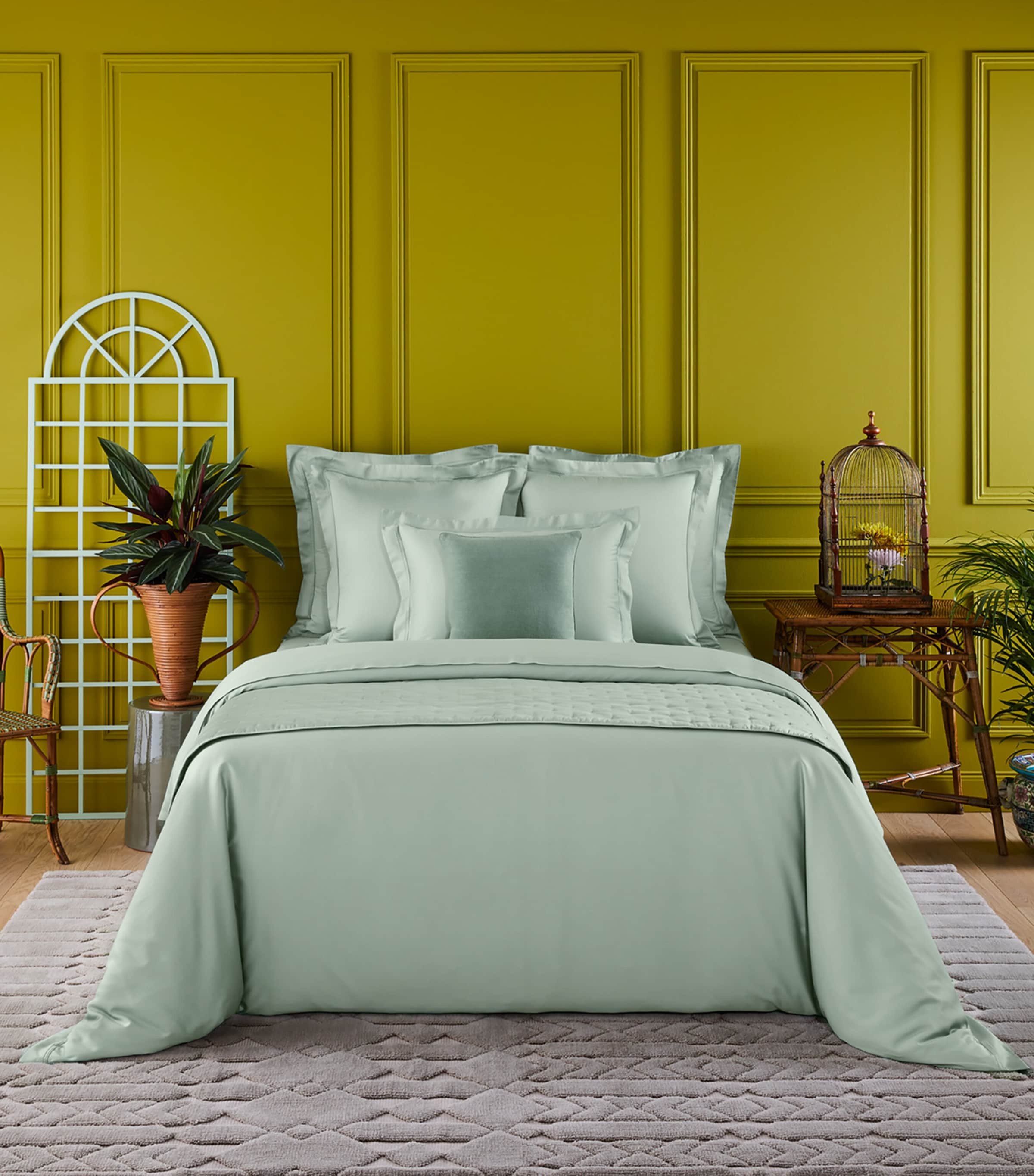 YVES DELORME TRIOMPHE SQUARE OXFORD PILLOWCASE 
