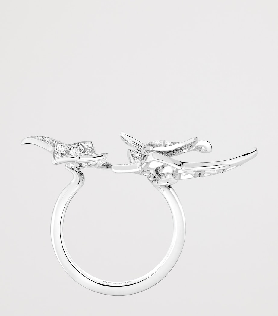 Boucheron White Gold and Diamond Lierre de Paris Ring White Gold Image 3