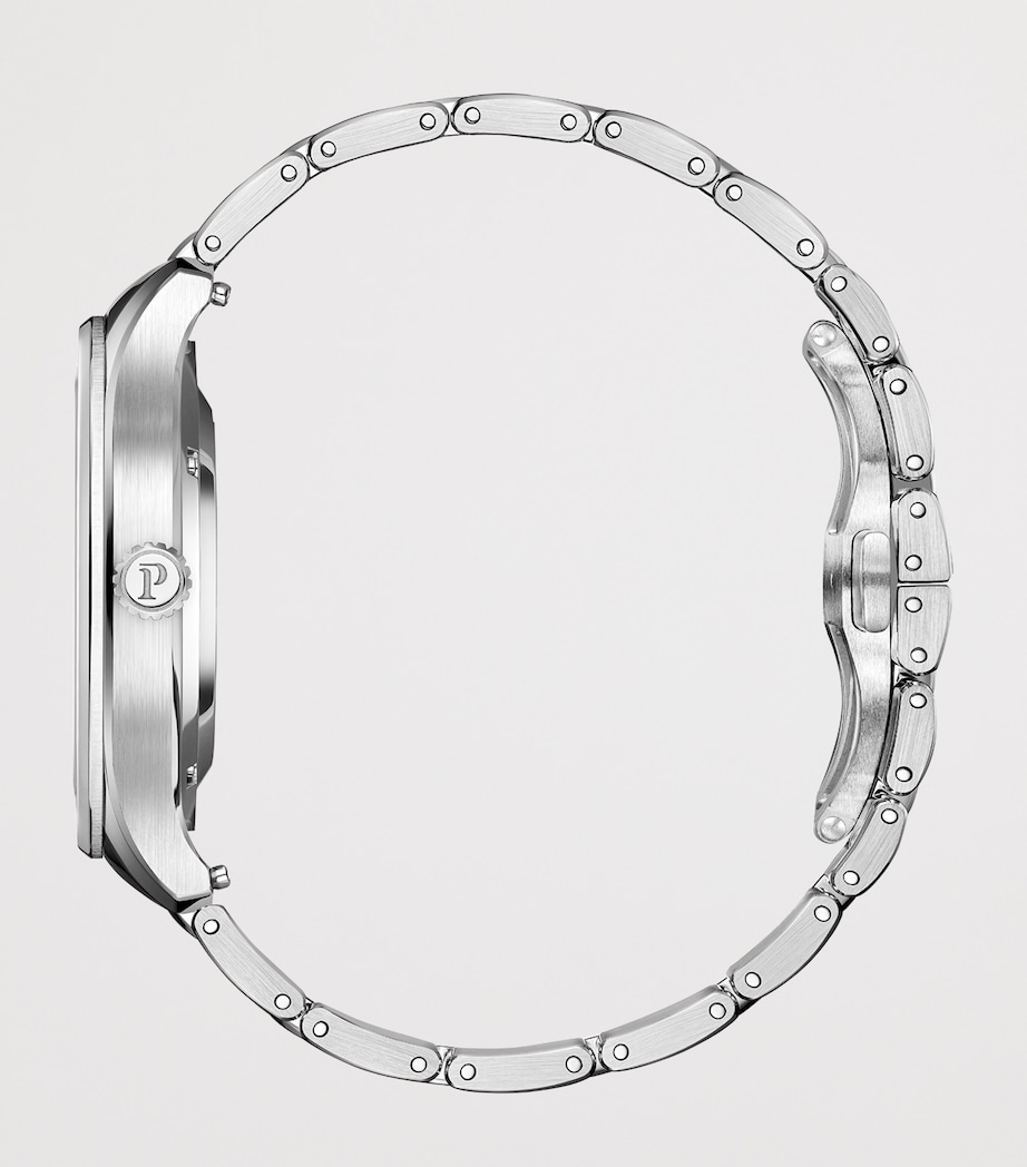 Piaget Stainless Steel and Diamond Polo Date Watch 36mm Silver Image 4