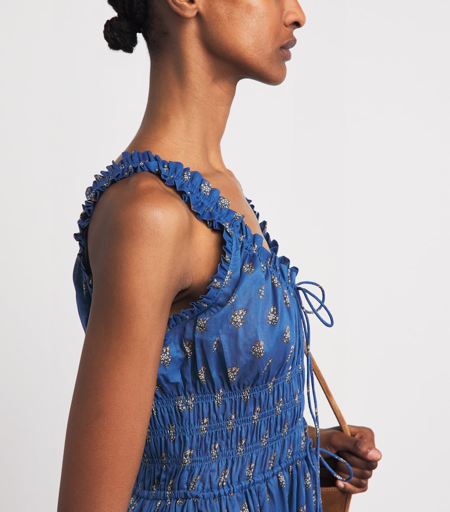 DÔEN Womens Cotton Paisley Emmaretta Maxi Dress Eartha Paisley Image 3