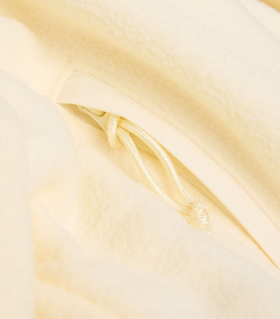 Cropped Fleece Jacket ECRU Image 5