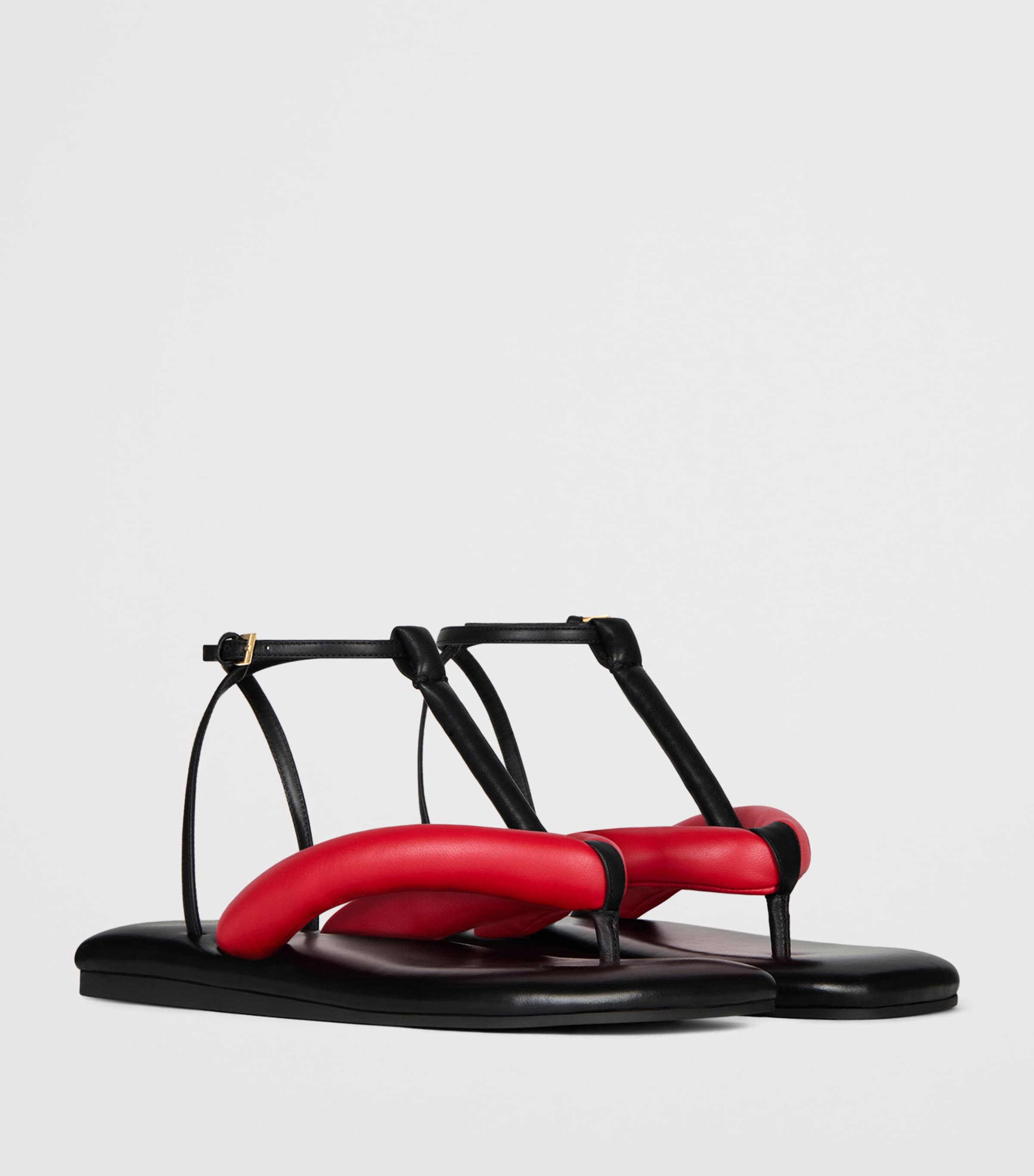 Givenchy Leather Boudoir Sandals Black/red Image 2