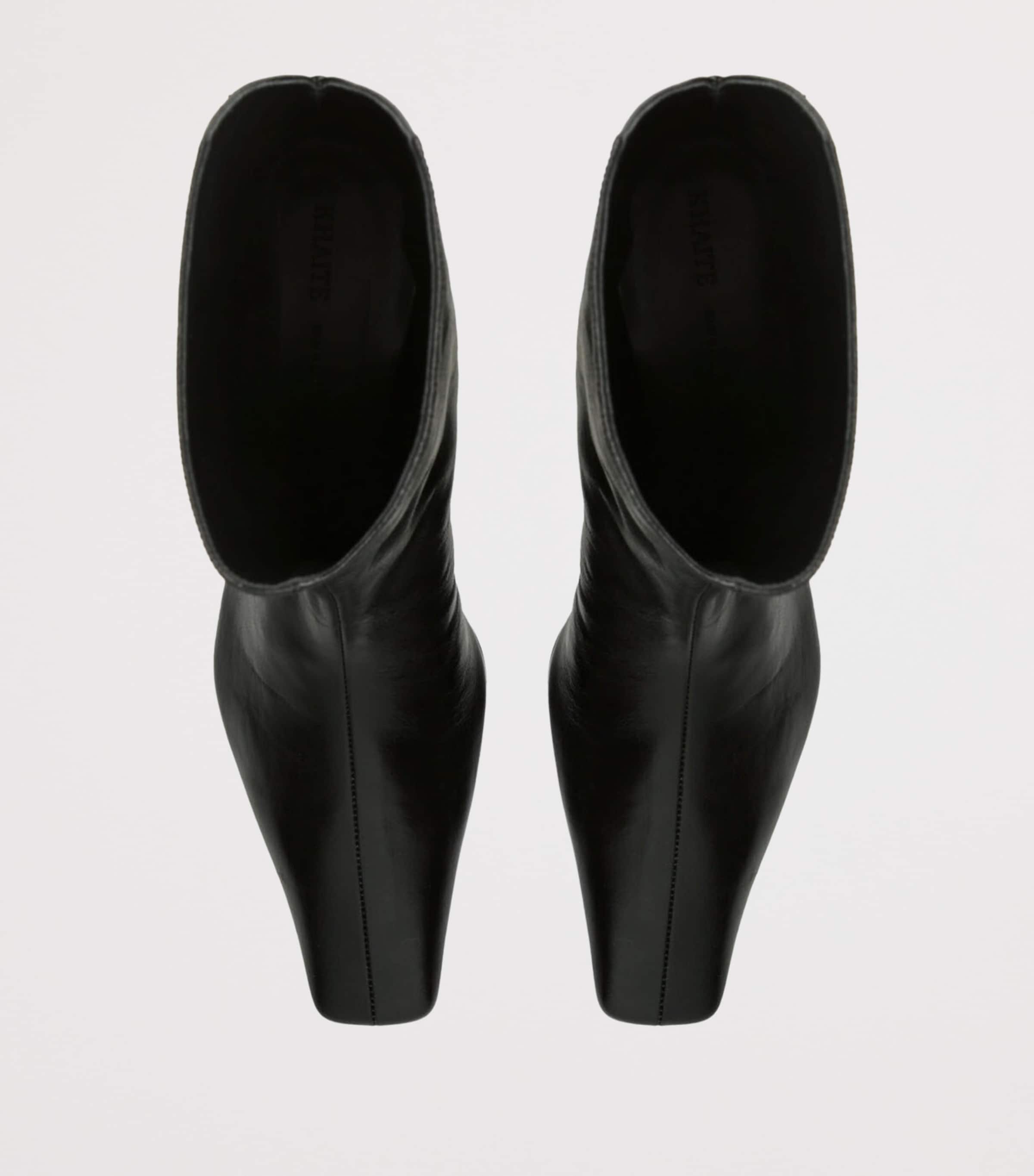 Leather Ona Ankle Boots 55 BLACK Image 6