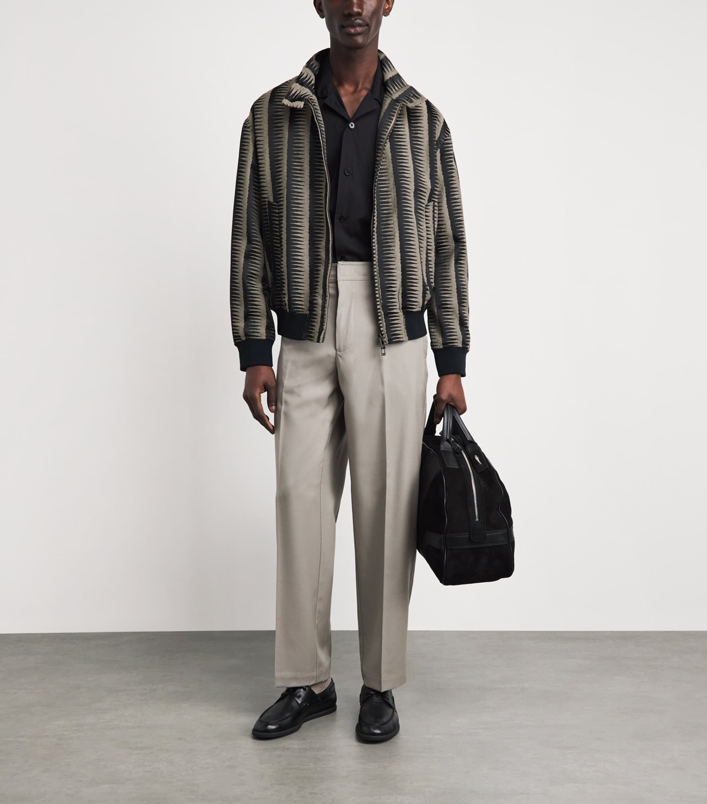 Emporio Armani Mens Jacquard Jacket Image 2