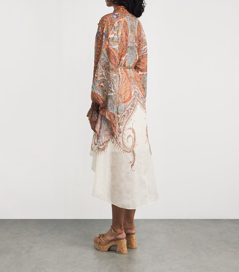 Ramie Rhiannon Midi Dress CMP CREAM PAISLEY Image 3