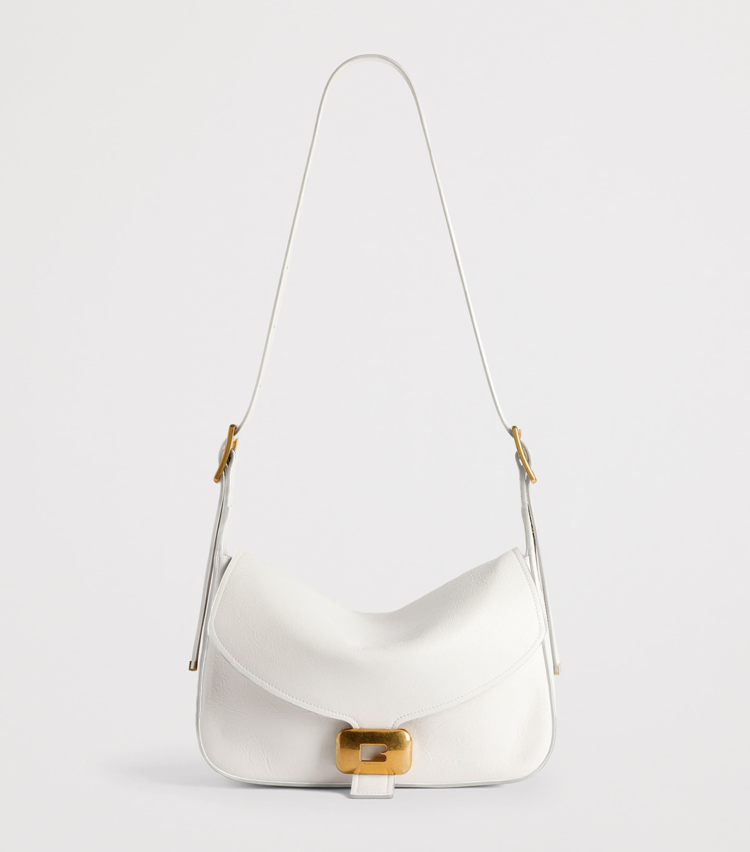 Balenciaga Pink Lambskin Clicca Shoulder Bag | Harrods US