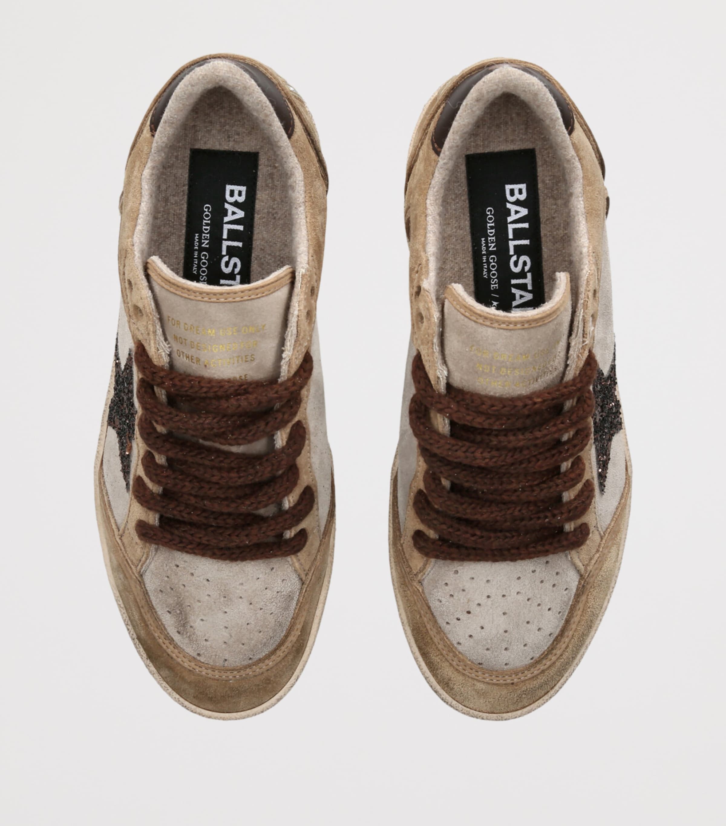 Golden Goose Suede Ball Star Sneakers Beige Oth Image 4