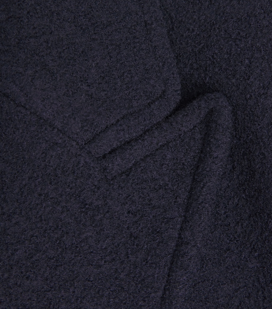 Wool Trench Coat NAVY Image 5