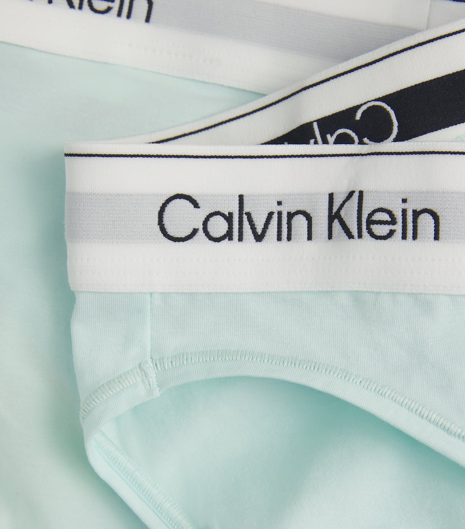 Calvin Klein Womens Cotton-Modal Icon Brazilian Briefs The Mint Image 4