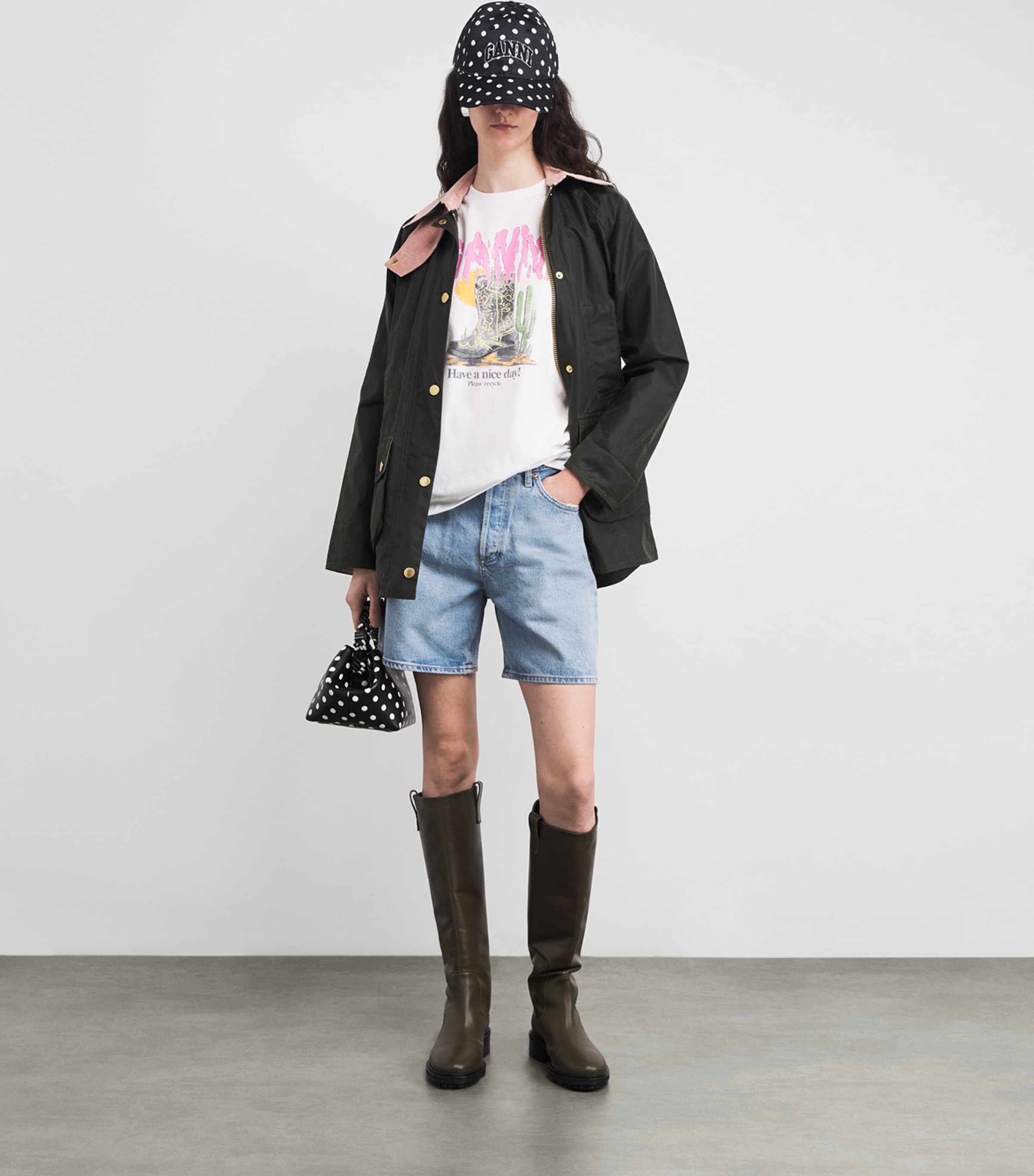 Organic Cotton Cowboy Boot T-Shirt 151 BRIGHT WHITE Image 2