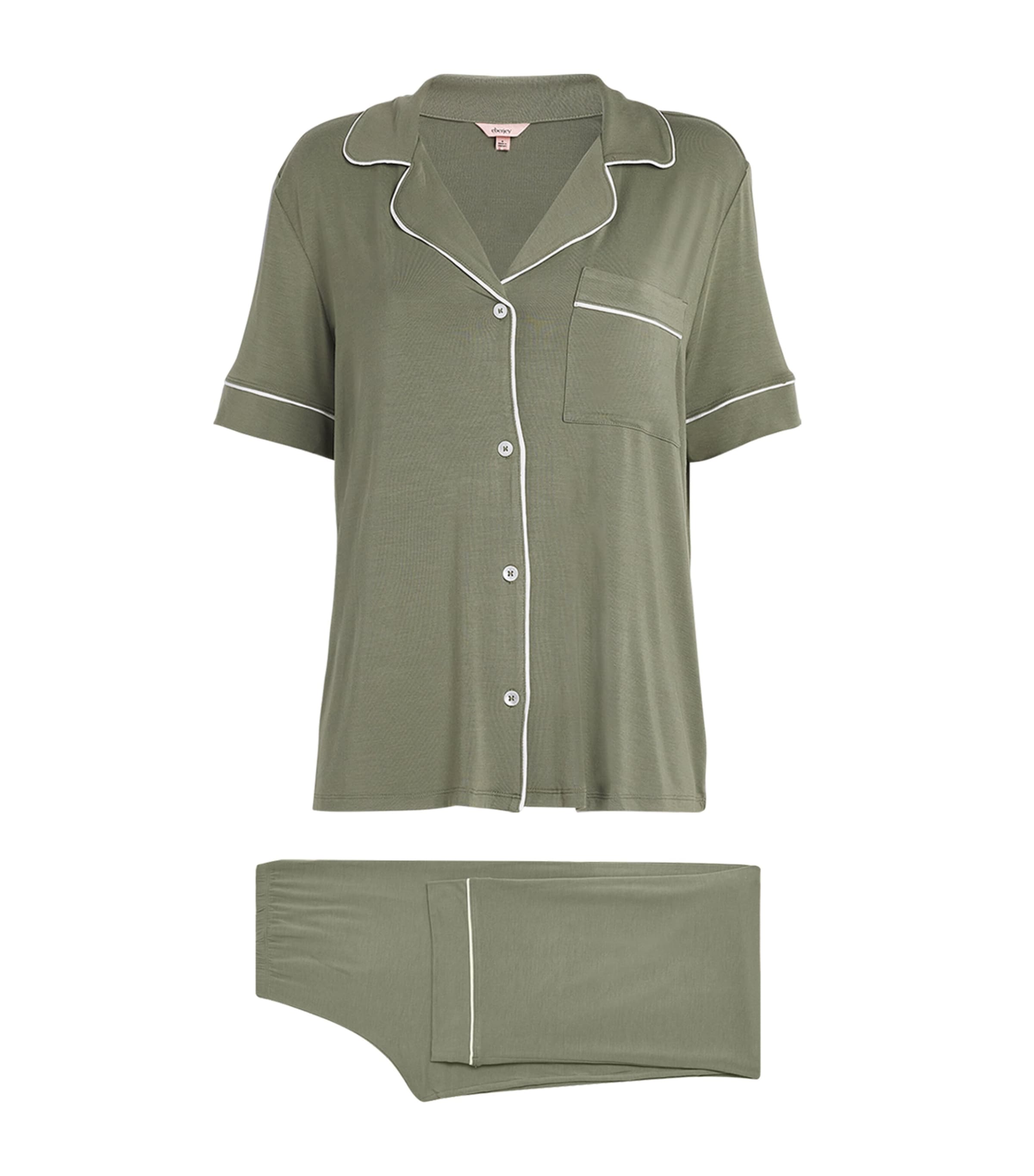 Eberjey Short-sleeve Gisele Pyjamas In Green