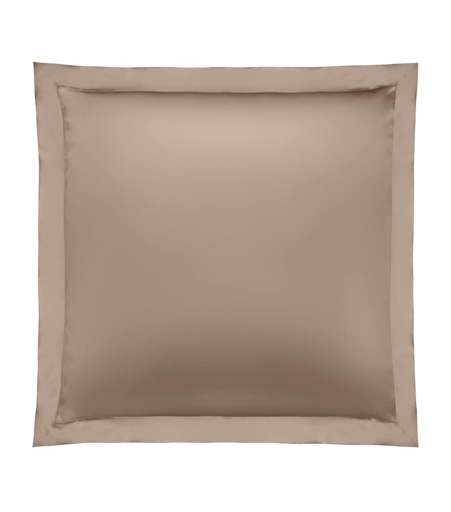 Silk Mocha Square Pillowcase (65cm x 65cm) MOCHA Image 1