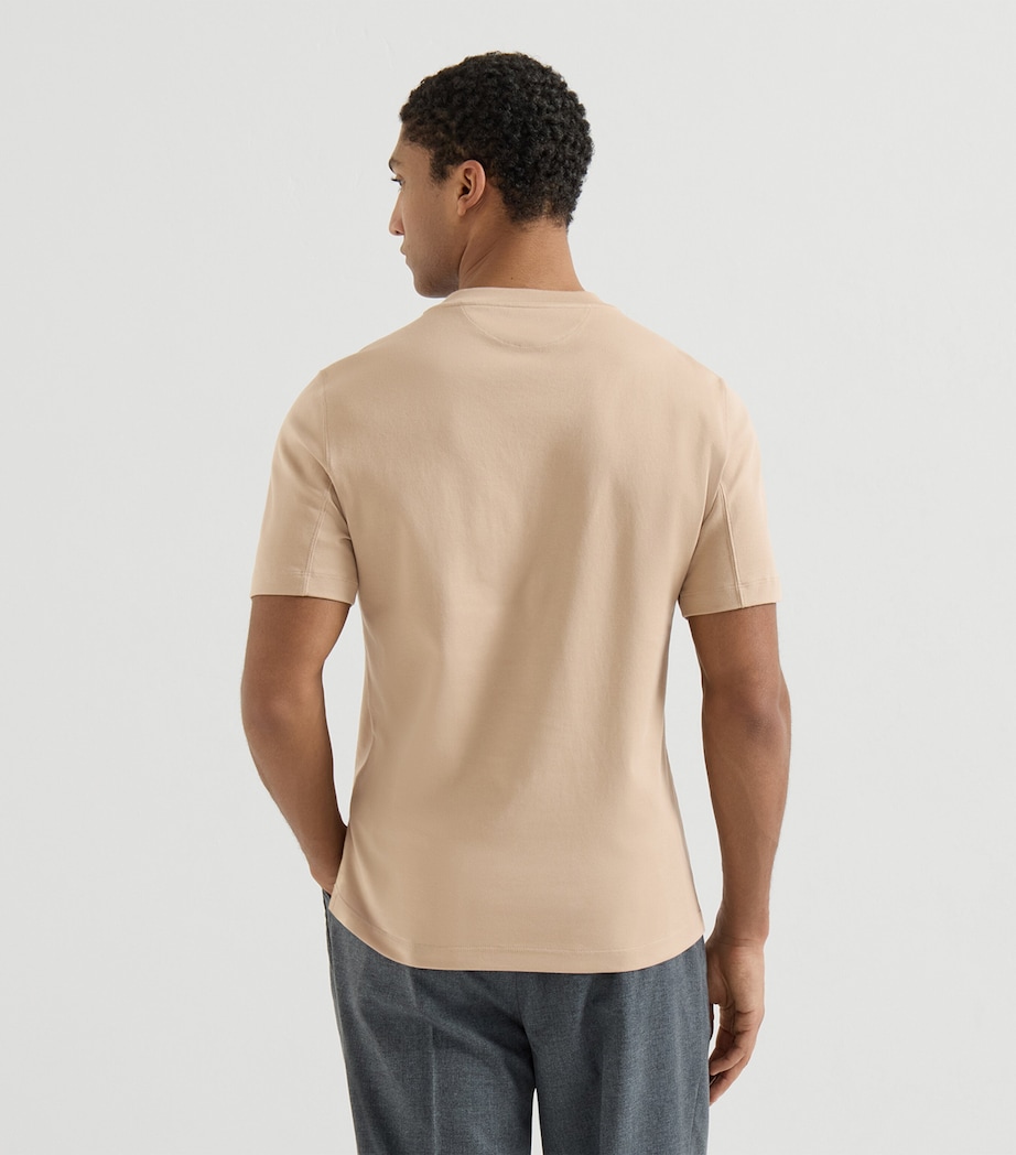 Brunello Cucinelli Mens Cotton Printed T-Shirt Image 3