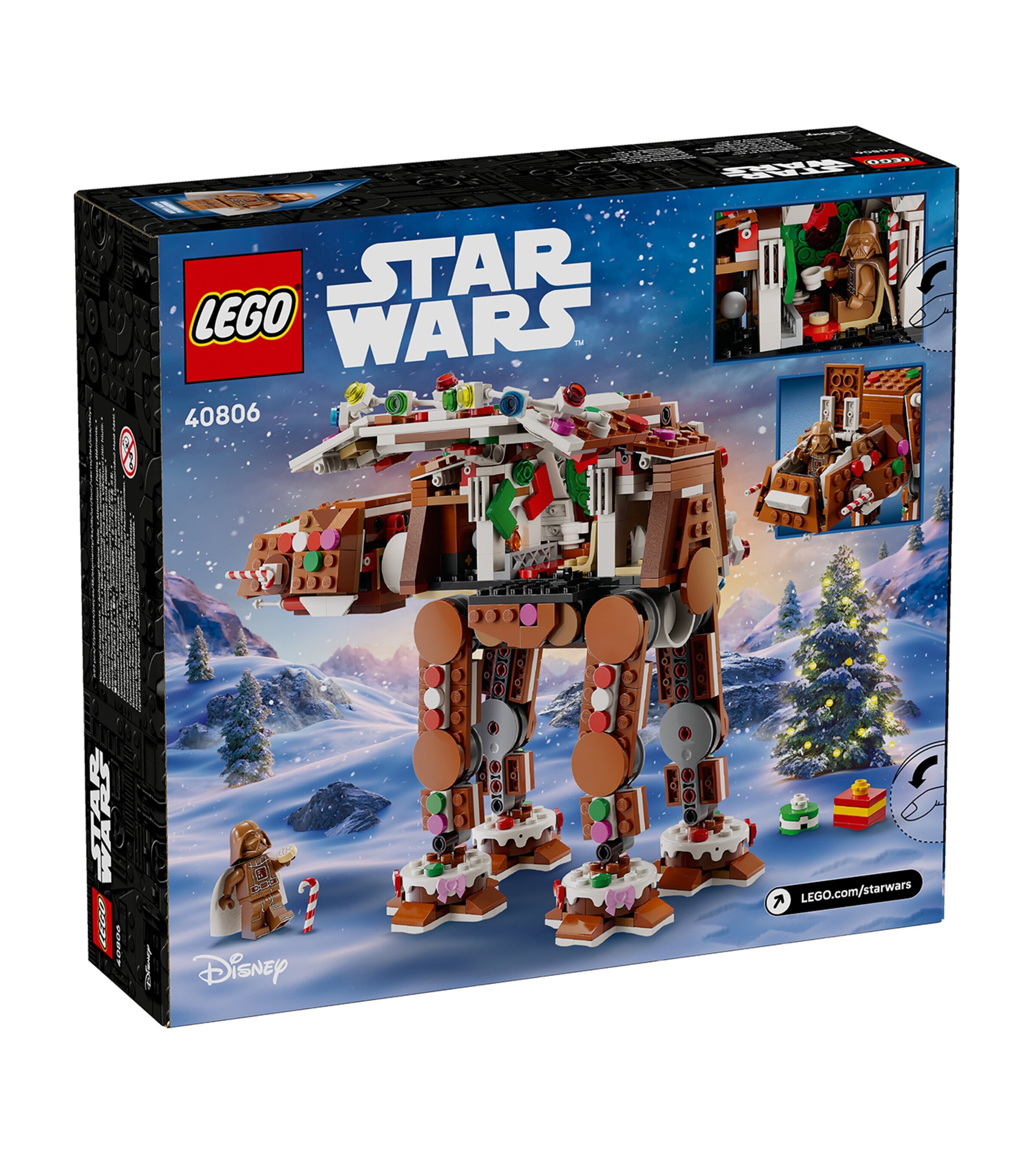 Lego Star Wars Gingerbread AT-AT Walker Building Set 40806 Image 2