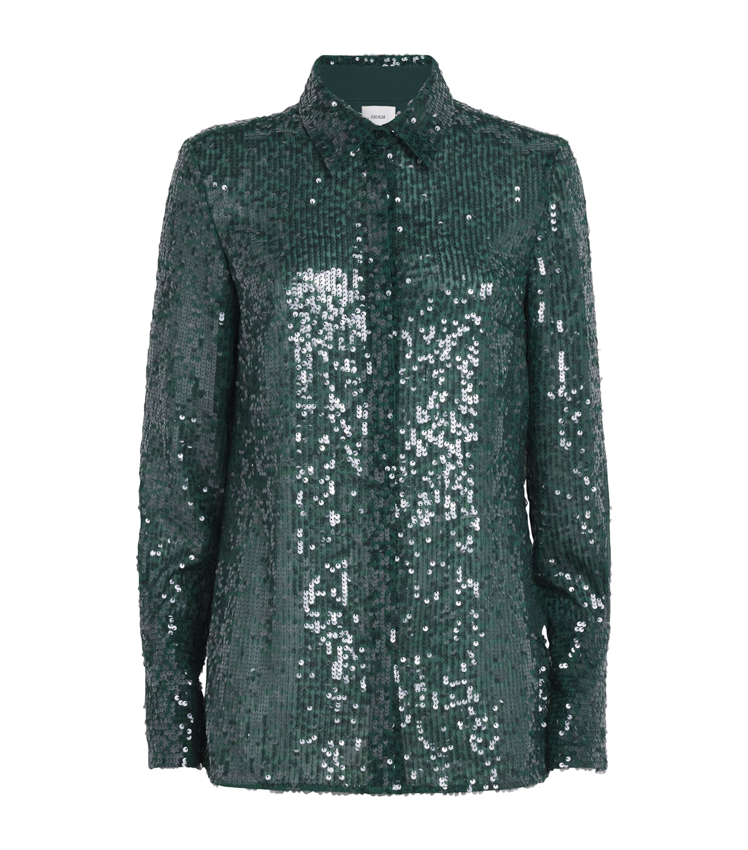 ERDEM CHIFFON SEQUINNED SHIRT 