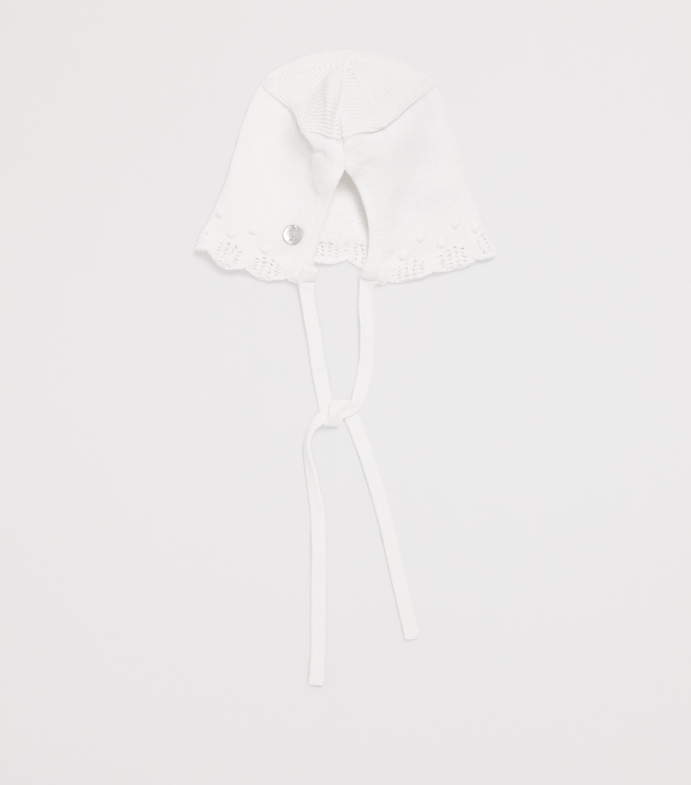 Merino Wool Alaia Bonnet 01 H82 WHITE Image 2