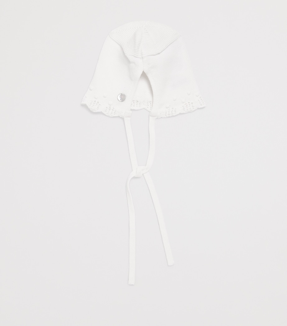 Merino Wool Alaia Bonnet 01 H82 WHITE Image 2