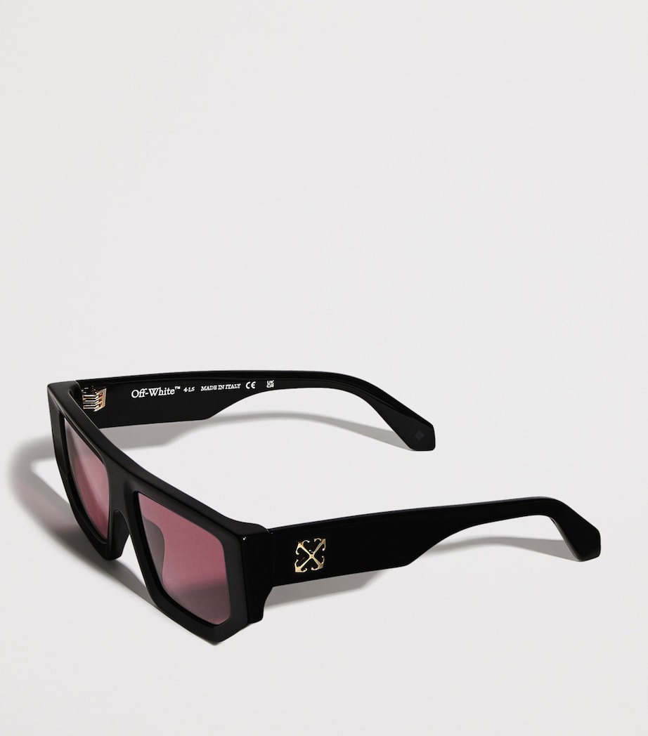 Metal Vancouver Sunglasses BLACK - BURGUNDY Image 2