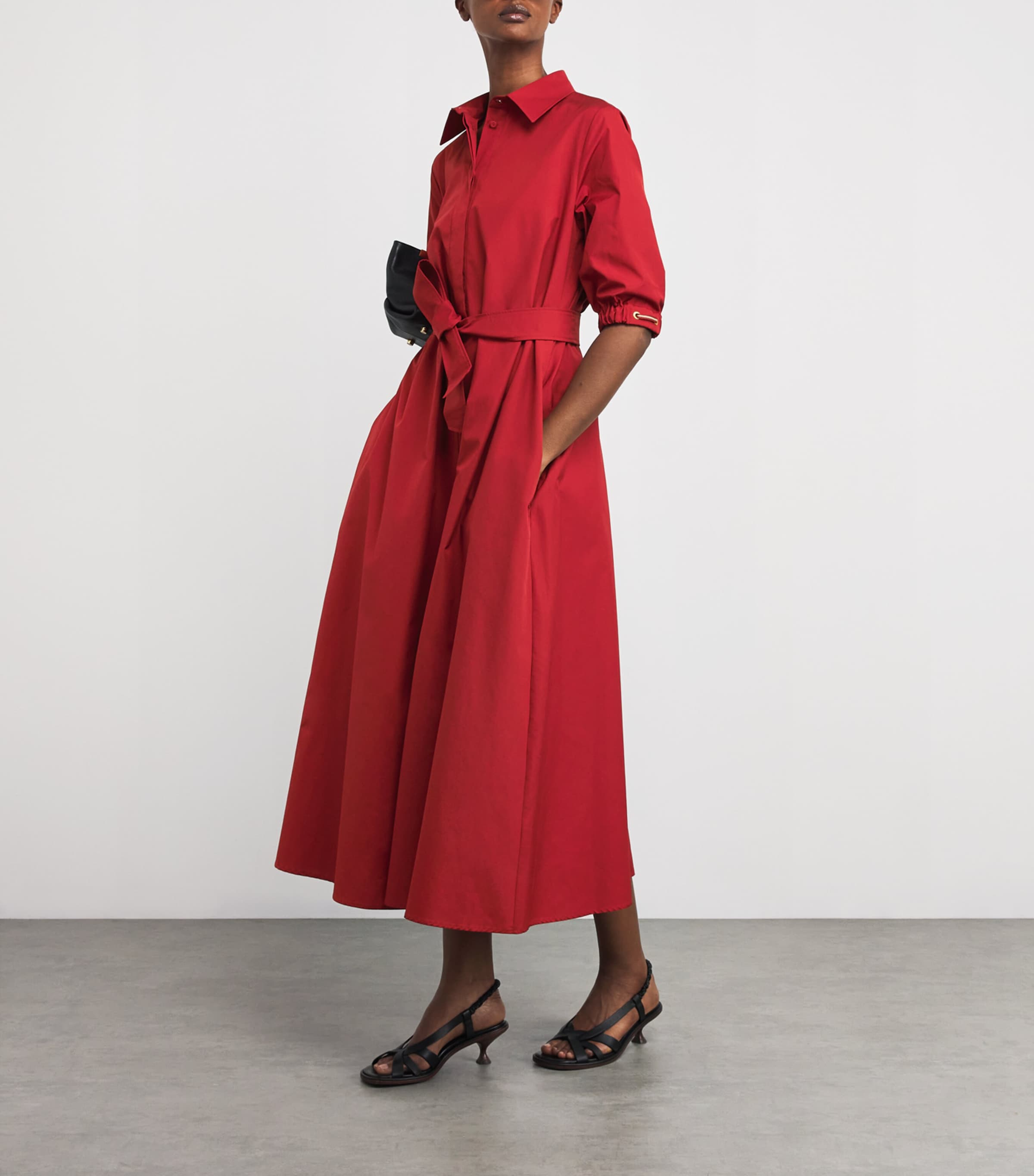 【Max Mara】Poplin shirt dress Max Mara Cotton Poplin Shirt Dress | Harrods AE