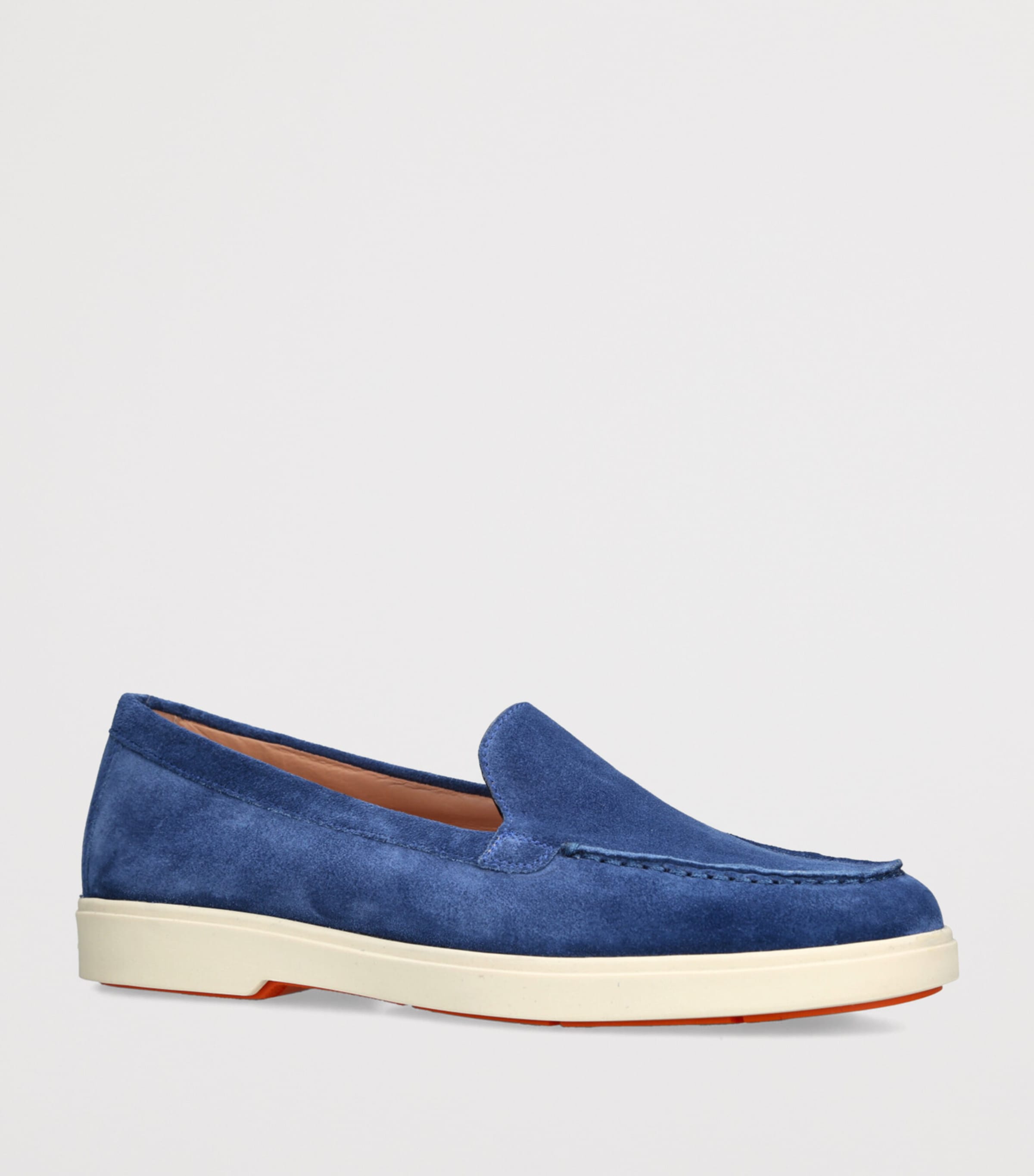 Suede Loafers BLUE Image 3