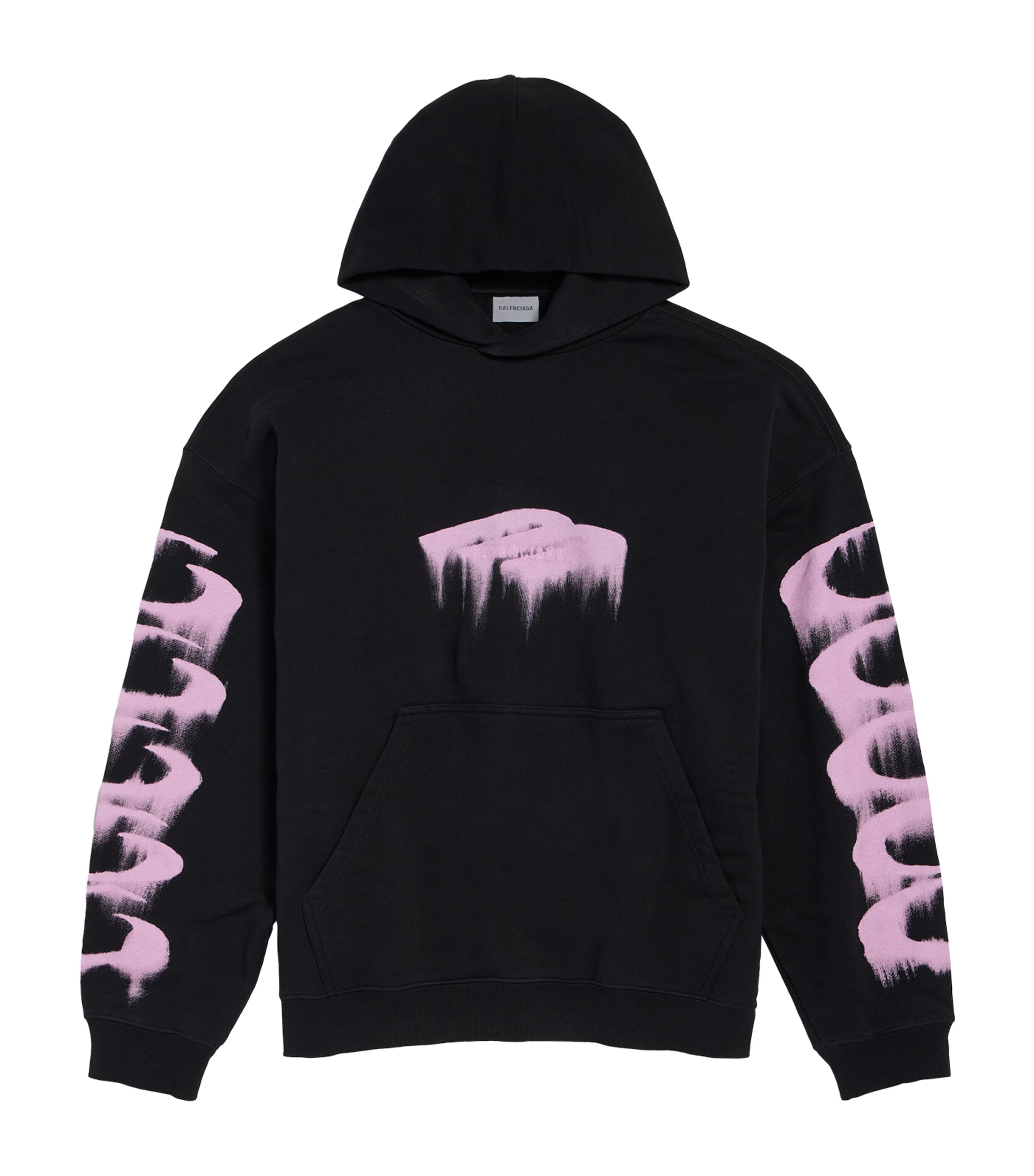 Balenciaga Mens Cotton Wet Brush Hoodie Image 1