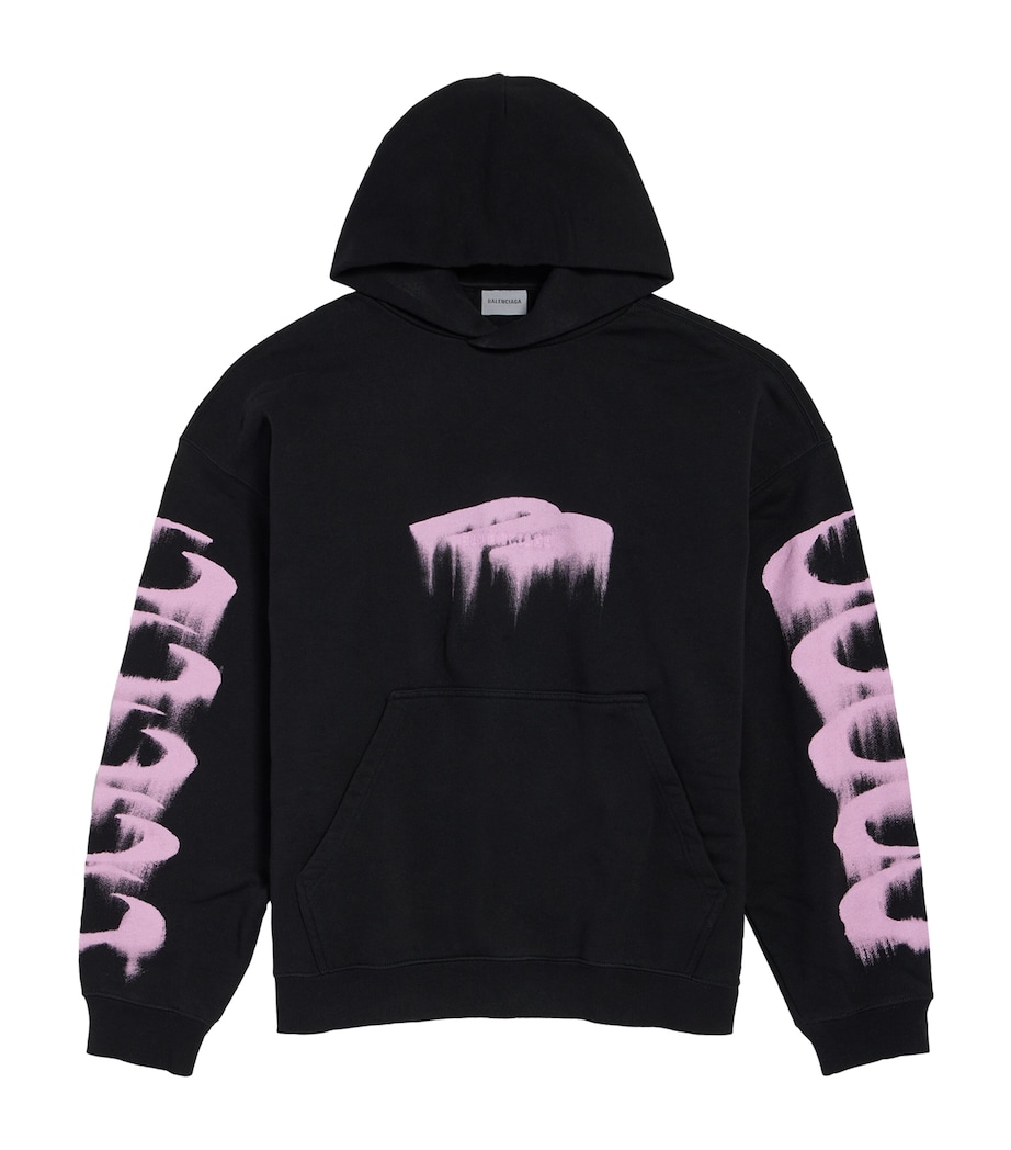Balenciaga Mens Cotton Wet Brush Hoodie Image 1
