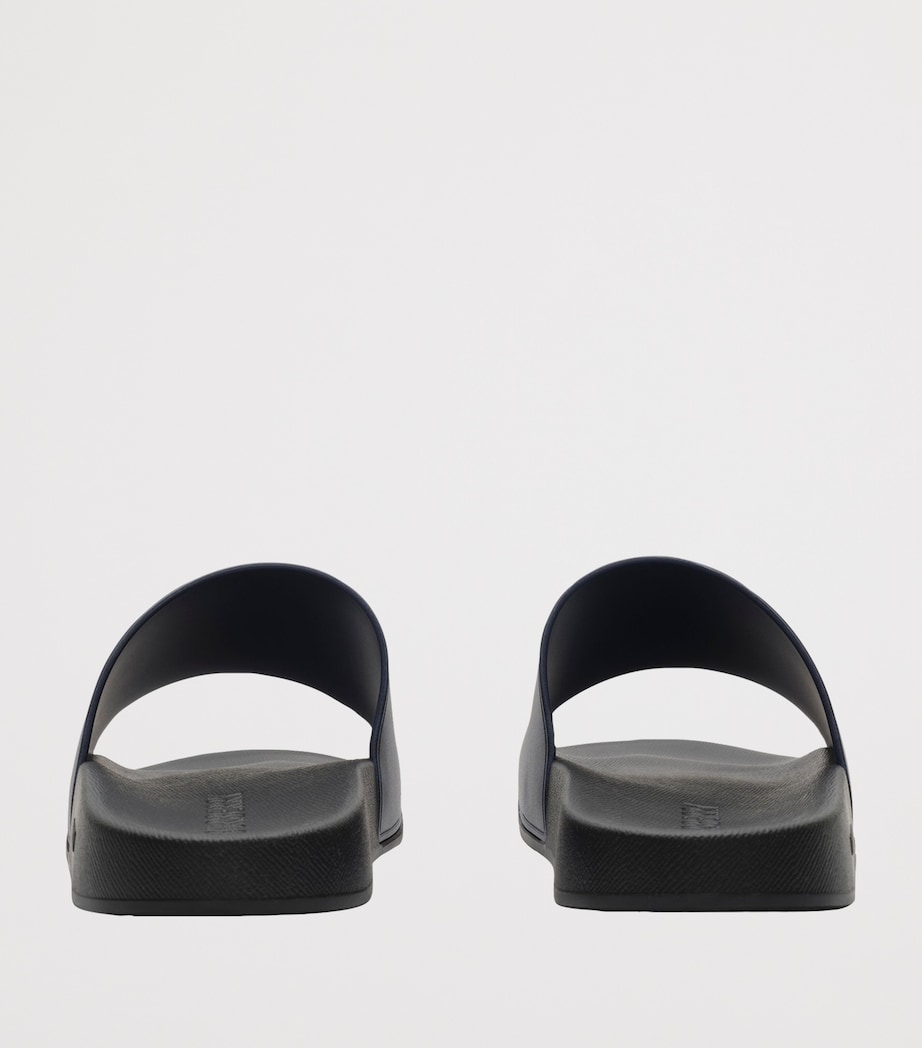 Burberry Check Slides Navy Ip Check Image 3