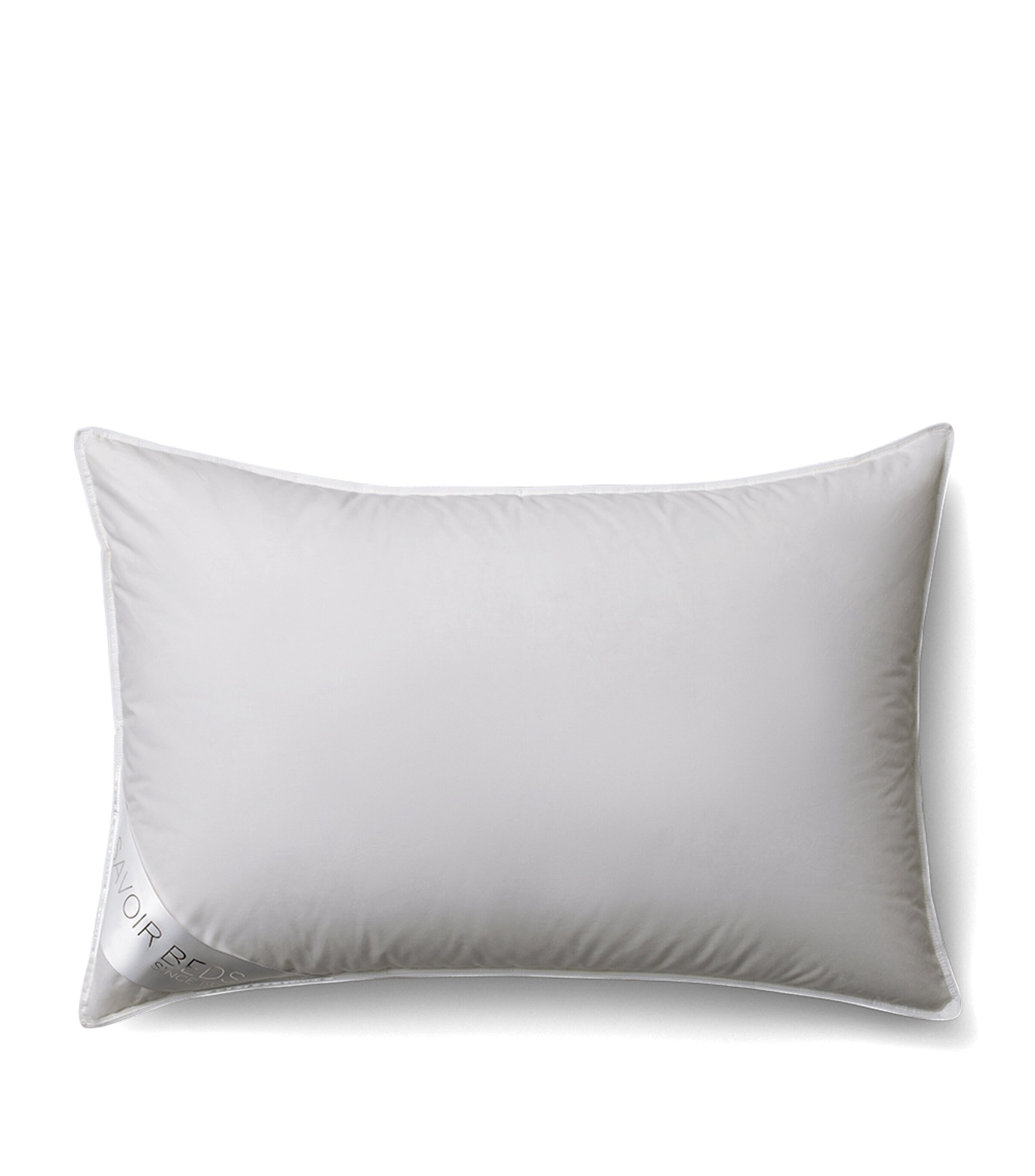 Savoir Beds Firm Canadian Goose Down And Feather Pillow In White