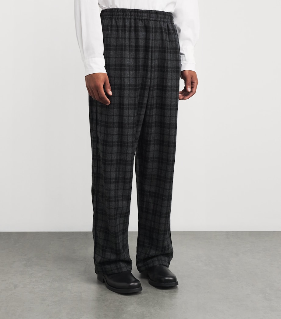 Wool-Blend Ruff Rider Trousers CHARCOAL Image 3