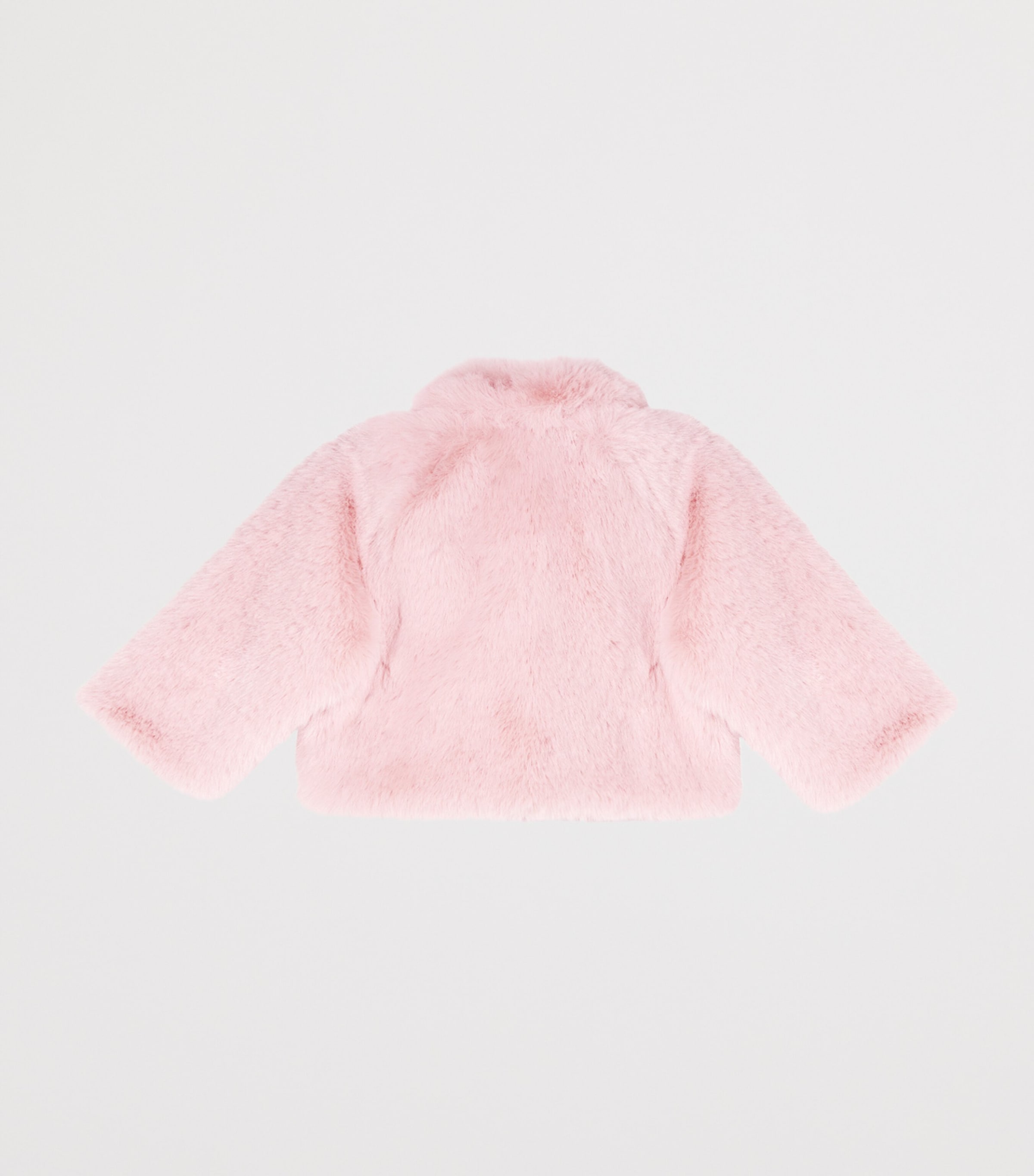 Tutu Du Monde Faux Fur Furberry Jacket (3-24 Months) Milk Image 3