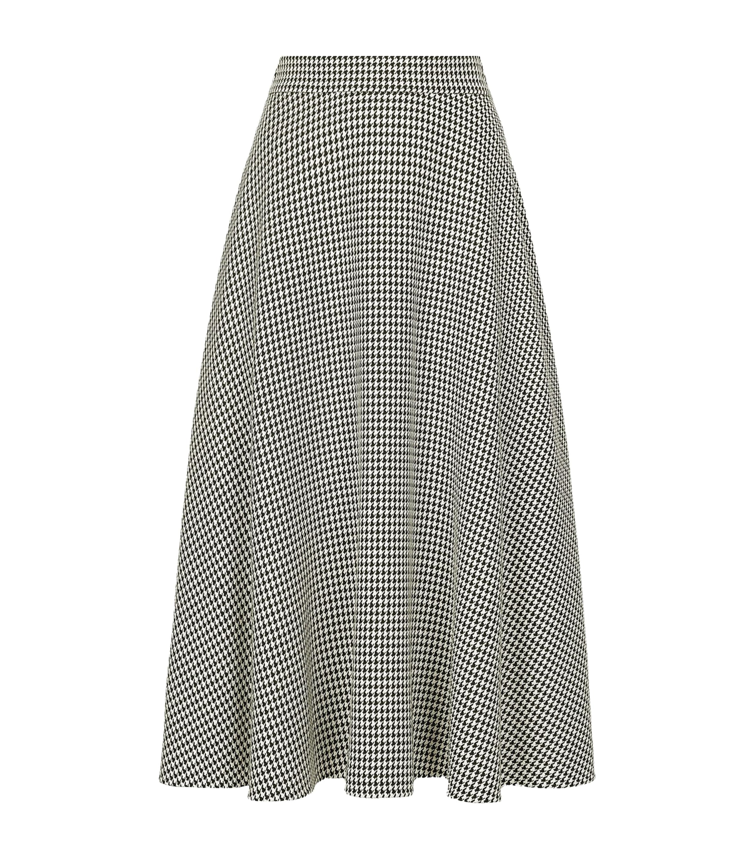 Dolce & Gabbana Houndstooth Midi Skirt