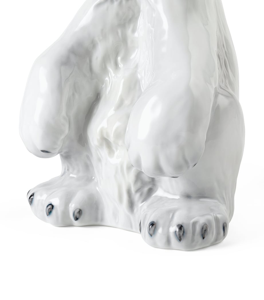 Porcelain Polar Bear Figurine (33cm) MULTI Image 7