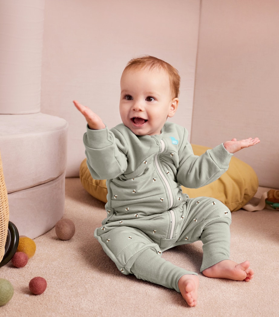 Love to Dream 2.5 Tog Stretch-Cotton Bee Playsuit (12-24 Months) Olive Image 2