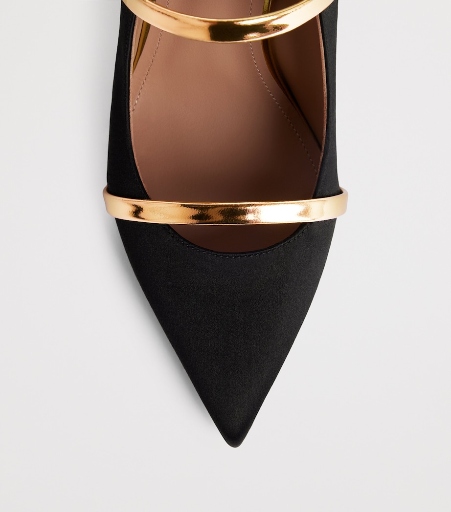 Satin Maureen Mules 100 BLACK Image 5