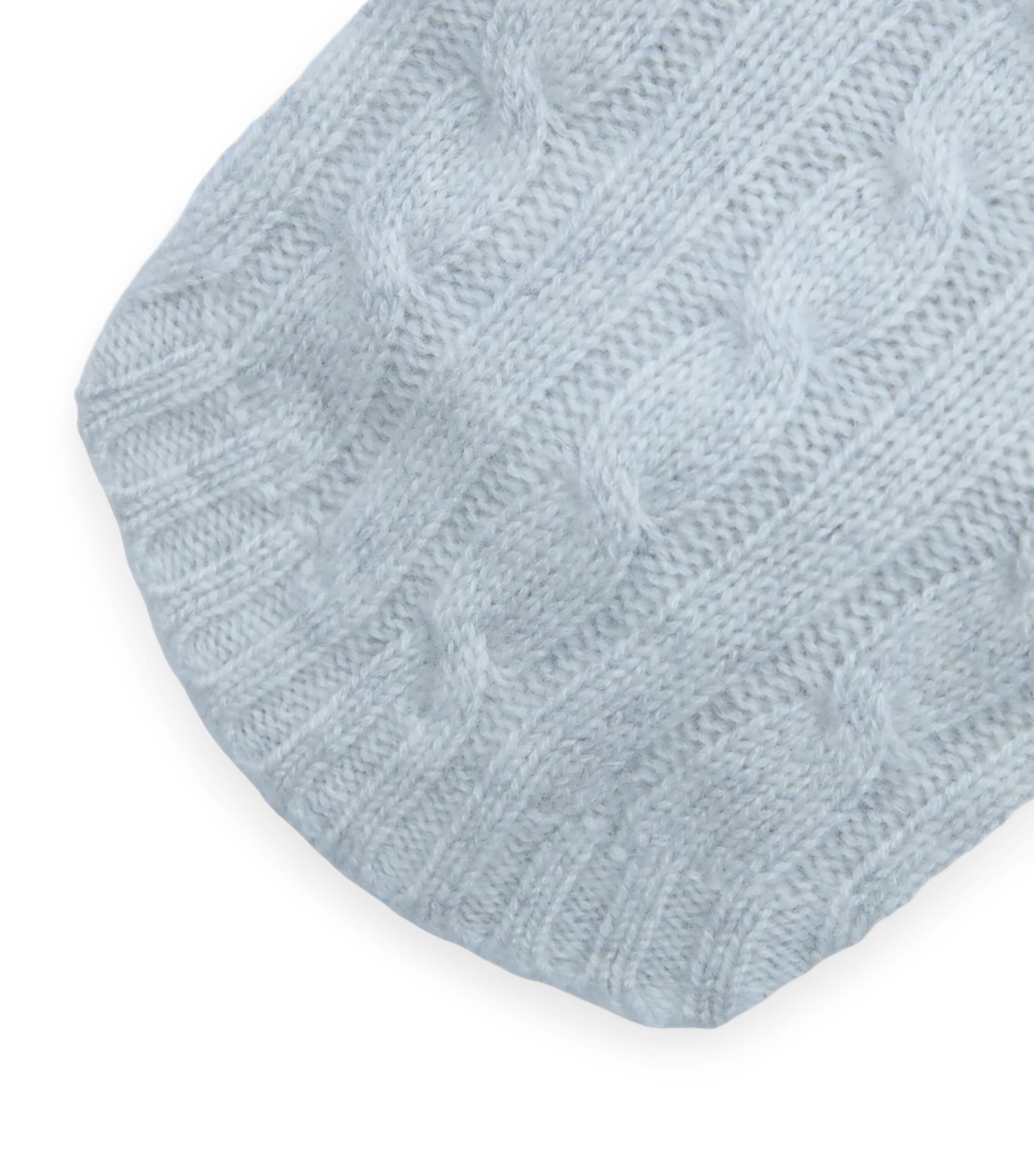 Cashmere Cable-Knit Dog Sweater (L) LIGHT GREY HEATHER Image 3