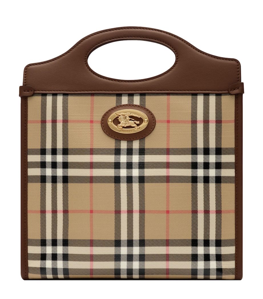 Burberry Womens Small Check Pocket Bag Archive Beige Image 1