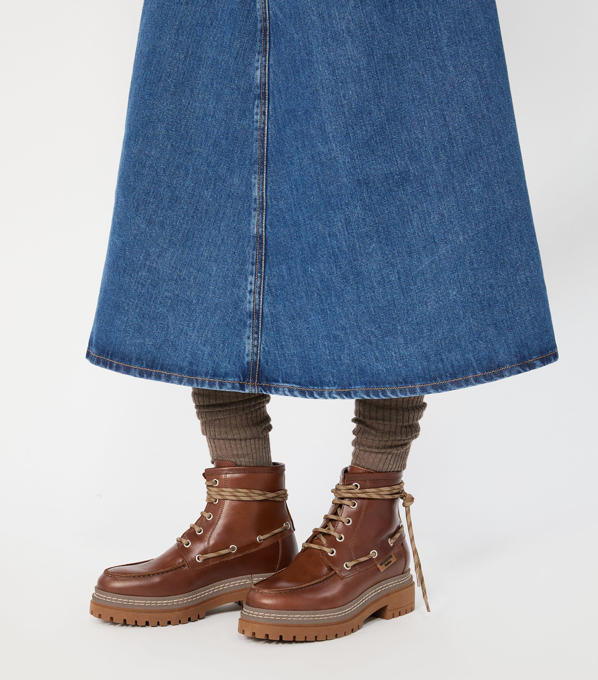 Weekend Max Mara Leather Ankle Boots Brown Image 2